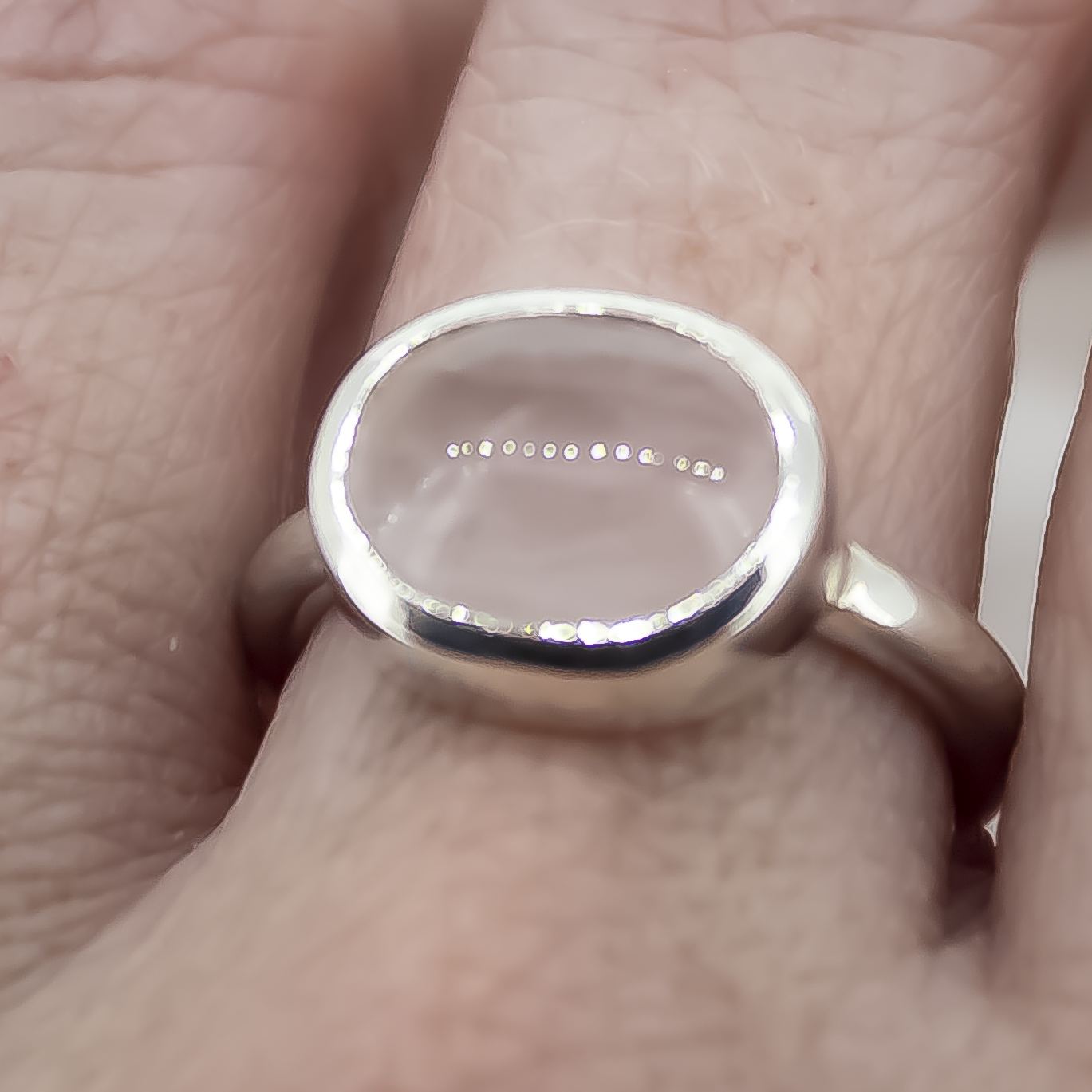 Rose Quartz Sterling Silver Ring