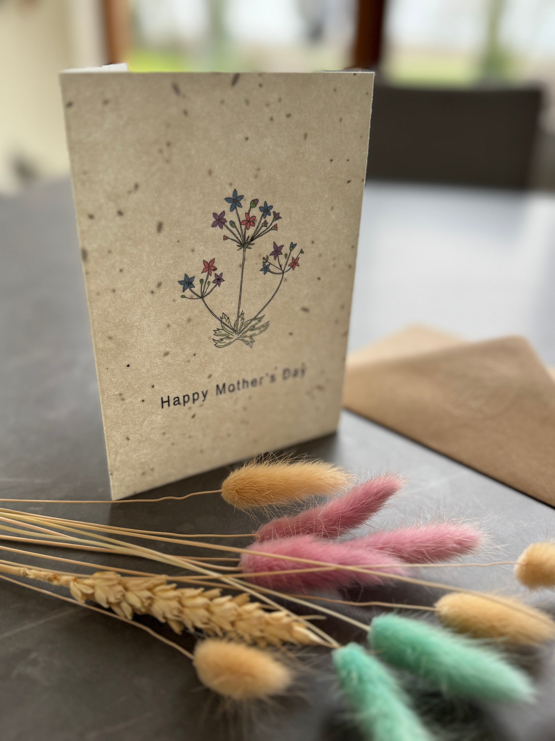 Plantable Mother's Day Card with Wildflower Seeds