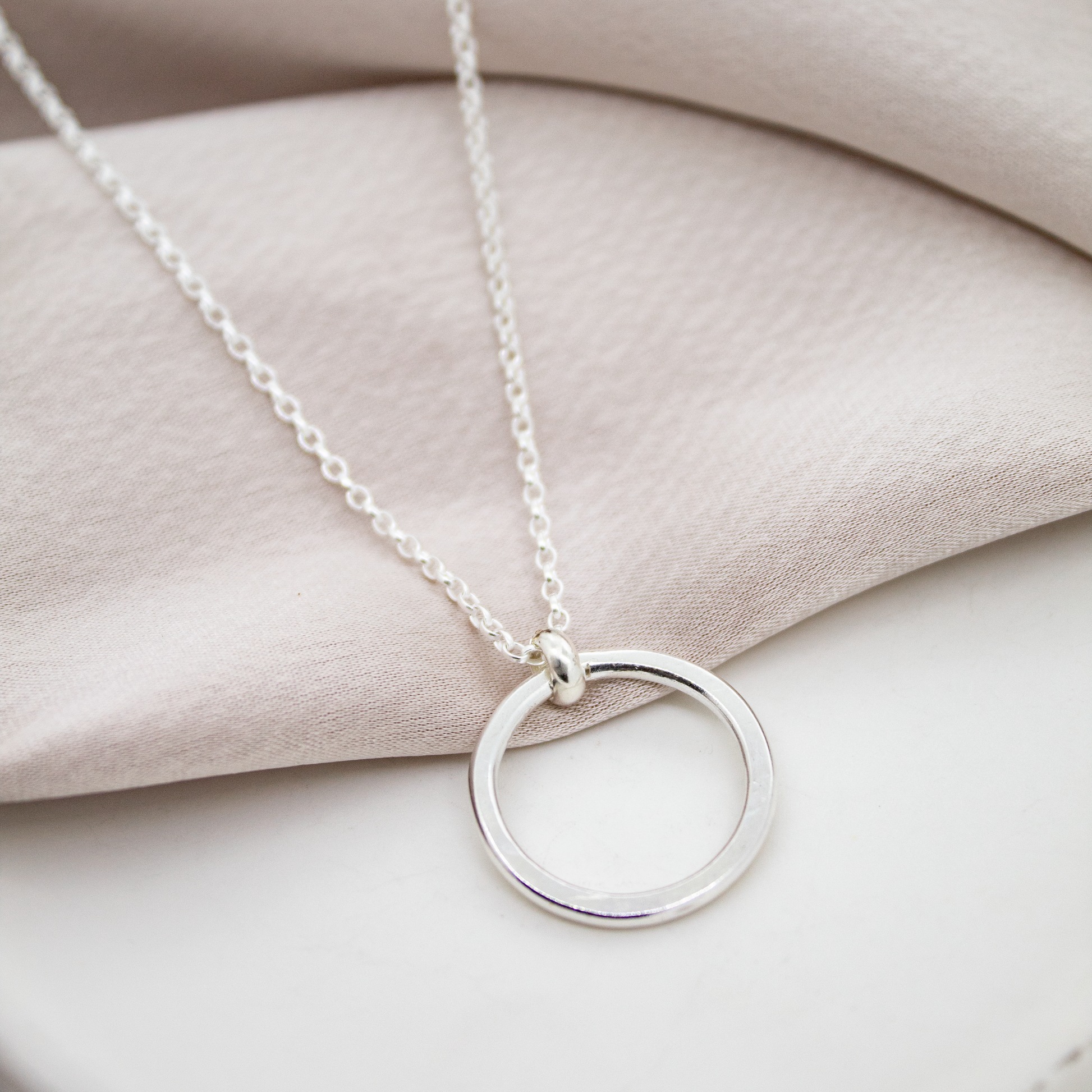 Karma Geometric Sterling Silver Necklace