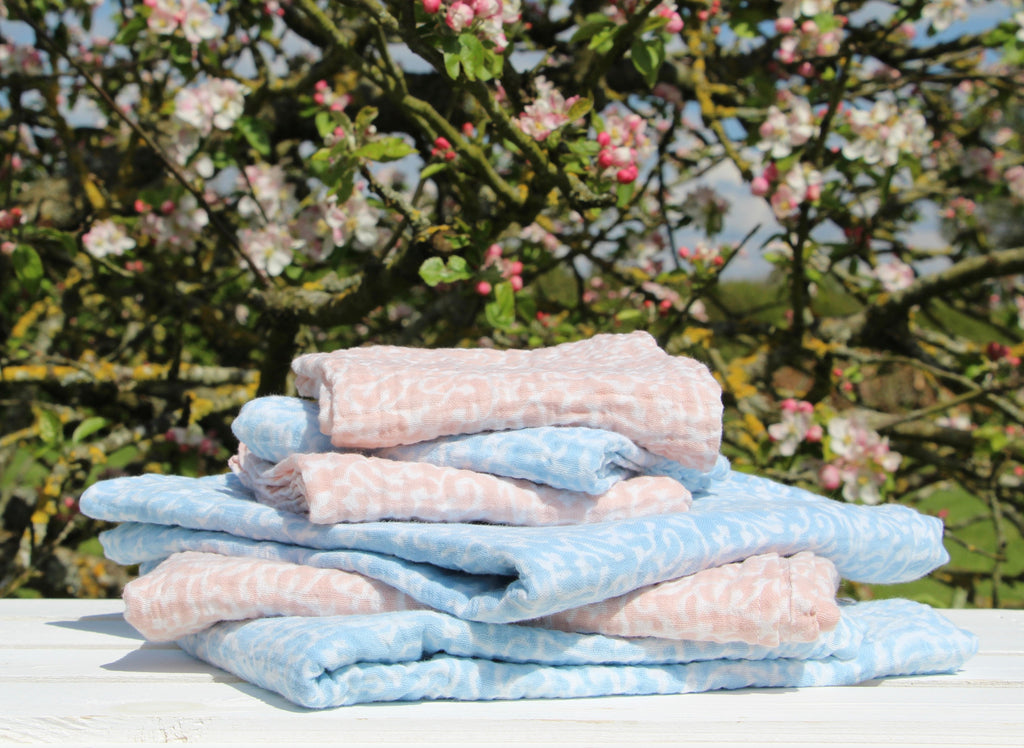 Coral Muslin Swaddle 110cm