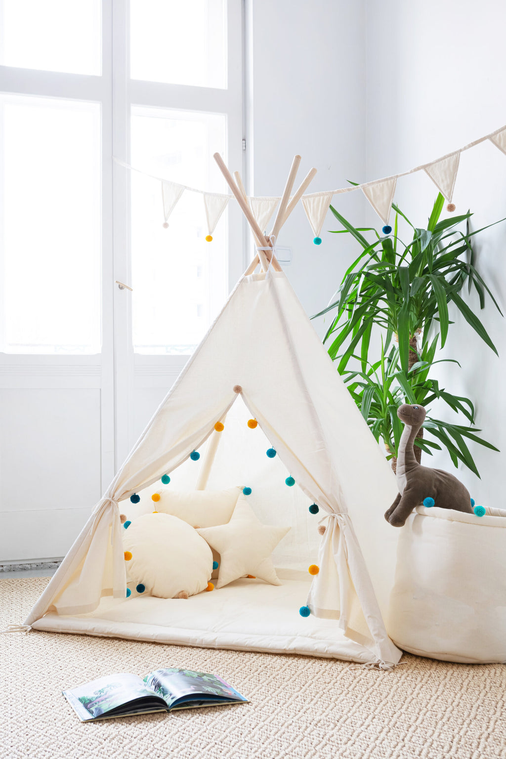 Charming Tipi Tent Set for Kids – Cozy & Safe Indoor Play by Sówka at brixbailey.com
