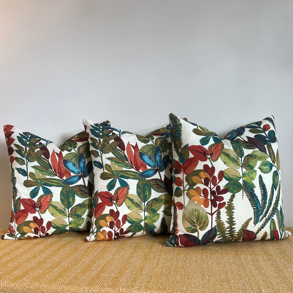 Tonga spice cotton throw cushion