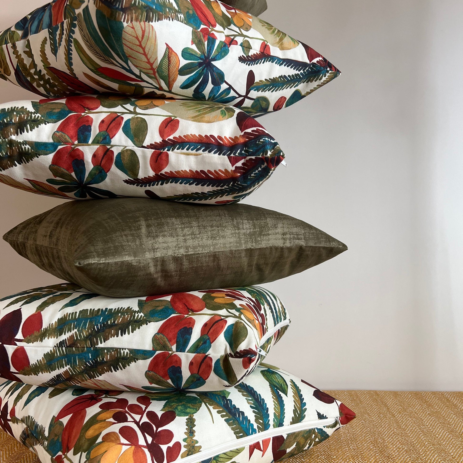 Tonga spice cotton throw cushion