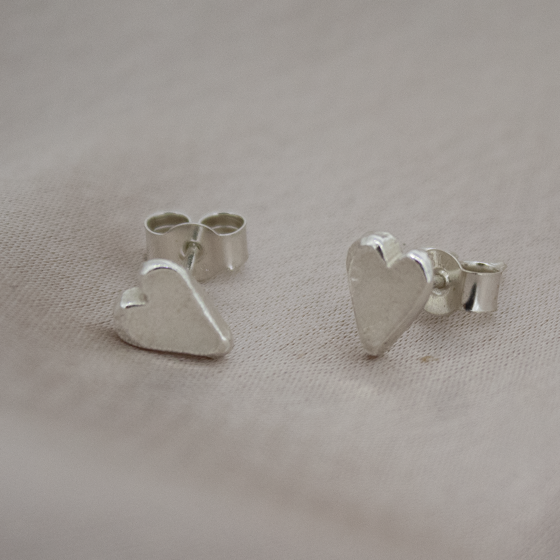 Baby Heart Sterling Silver Studs