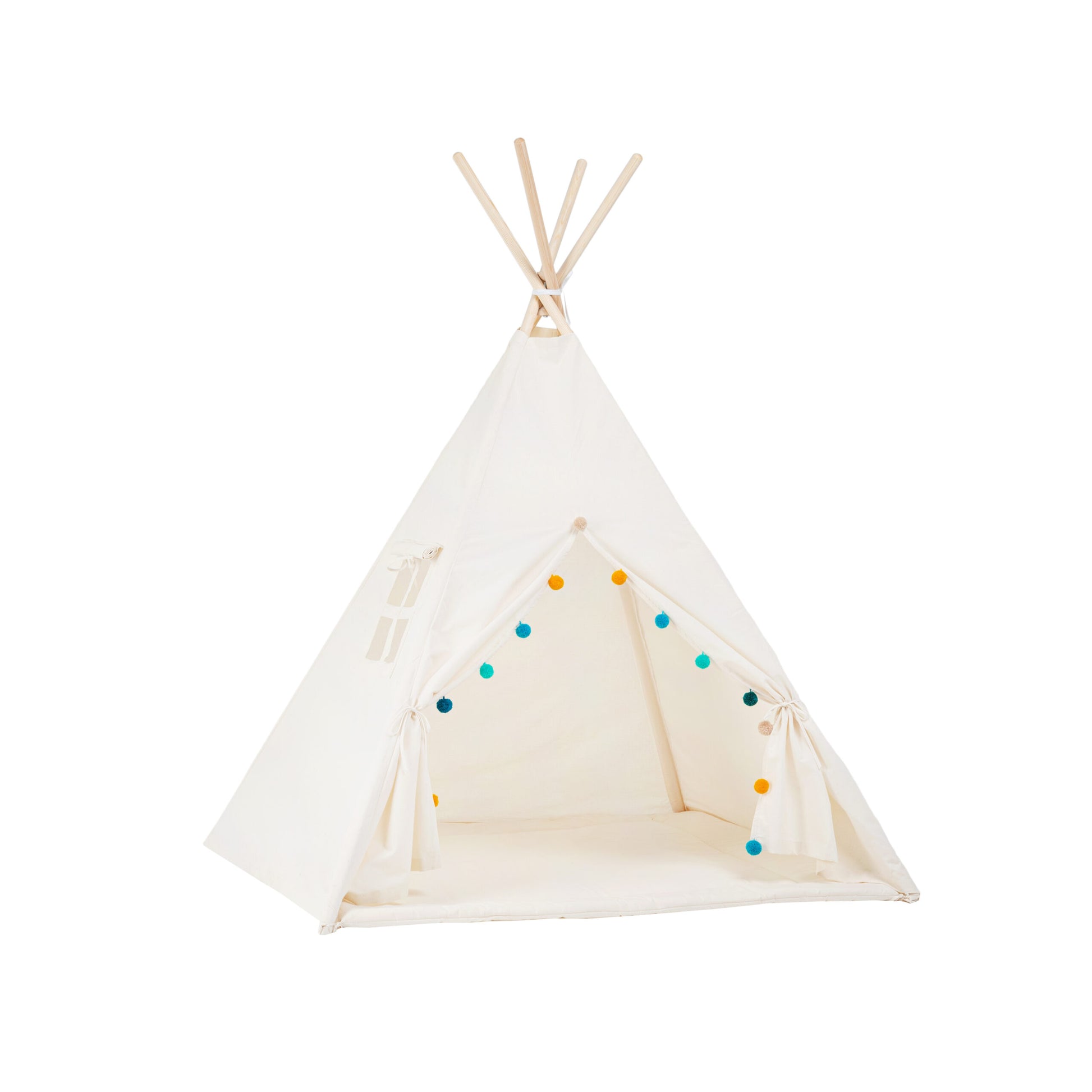 Charming Handmade Tipi Tent Set for Kids – Cozy & Safe Play by Sówka at brixbailey.com