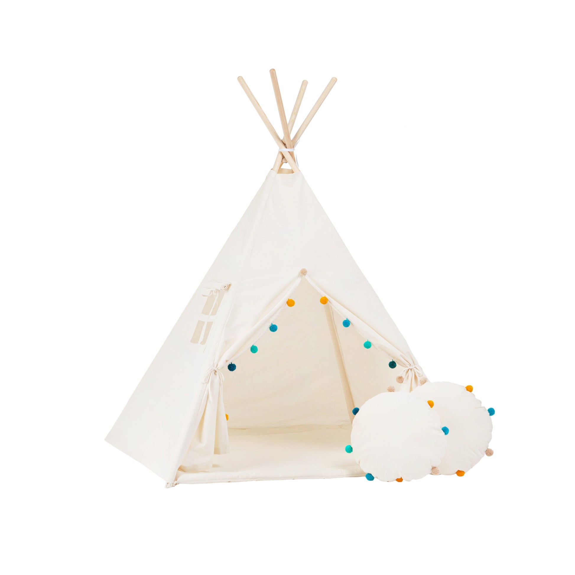 Charming Handmade Tipi Tent Set – Cozy & Stylish Kids’ Play Area by Sówka at brixbailey.com