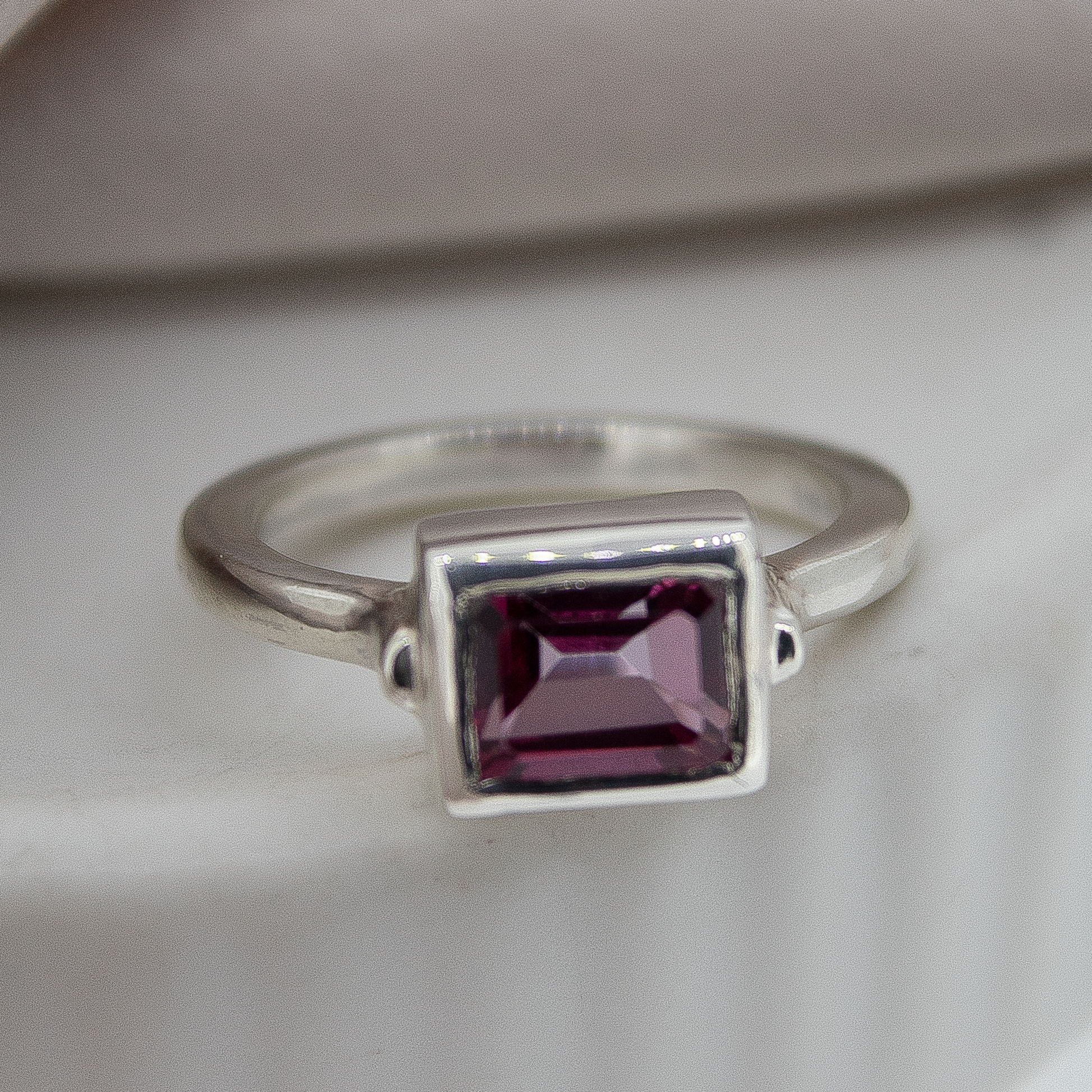 Pink Topaz Empress Ring in Sterling Silver