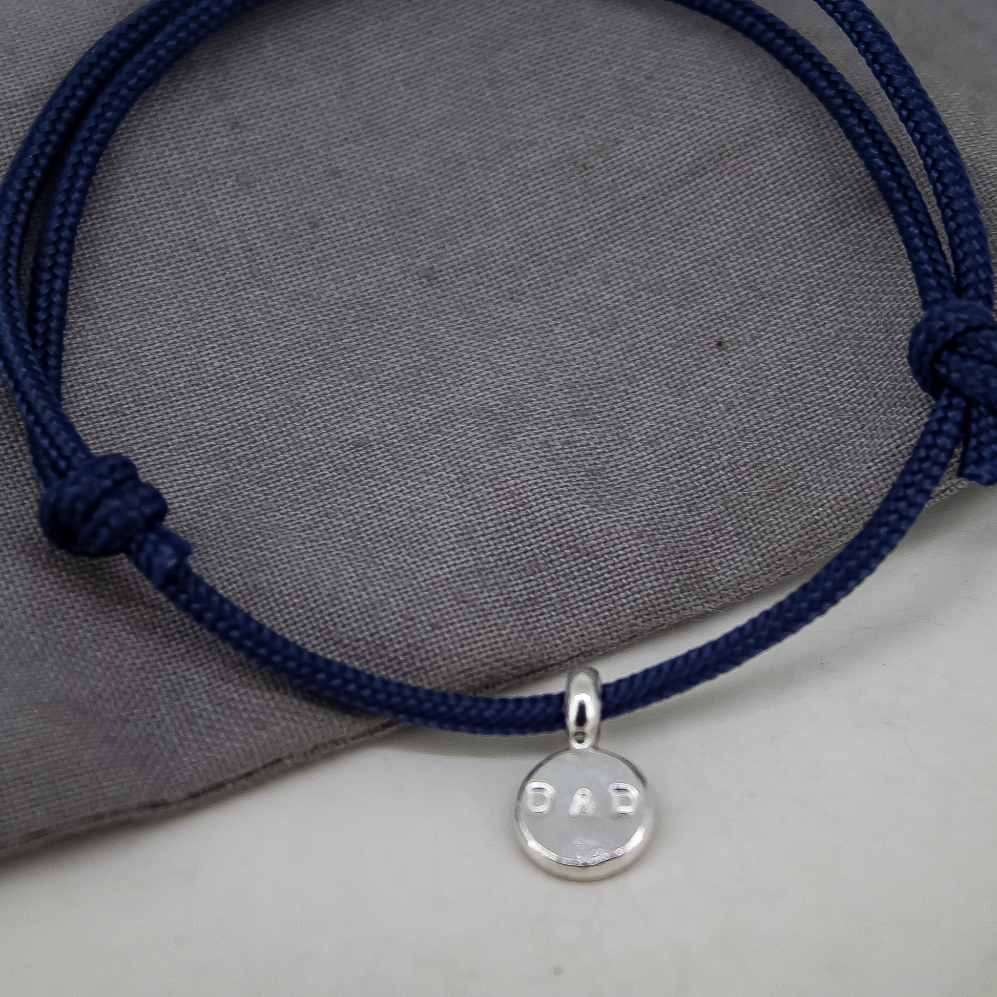 Dad Rope Bracelet in Sterling Silver