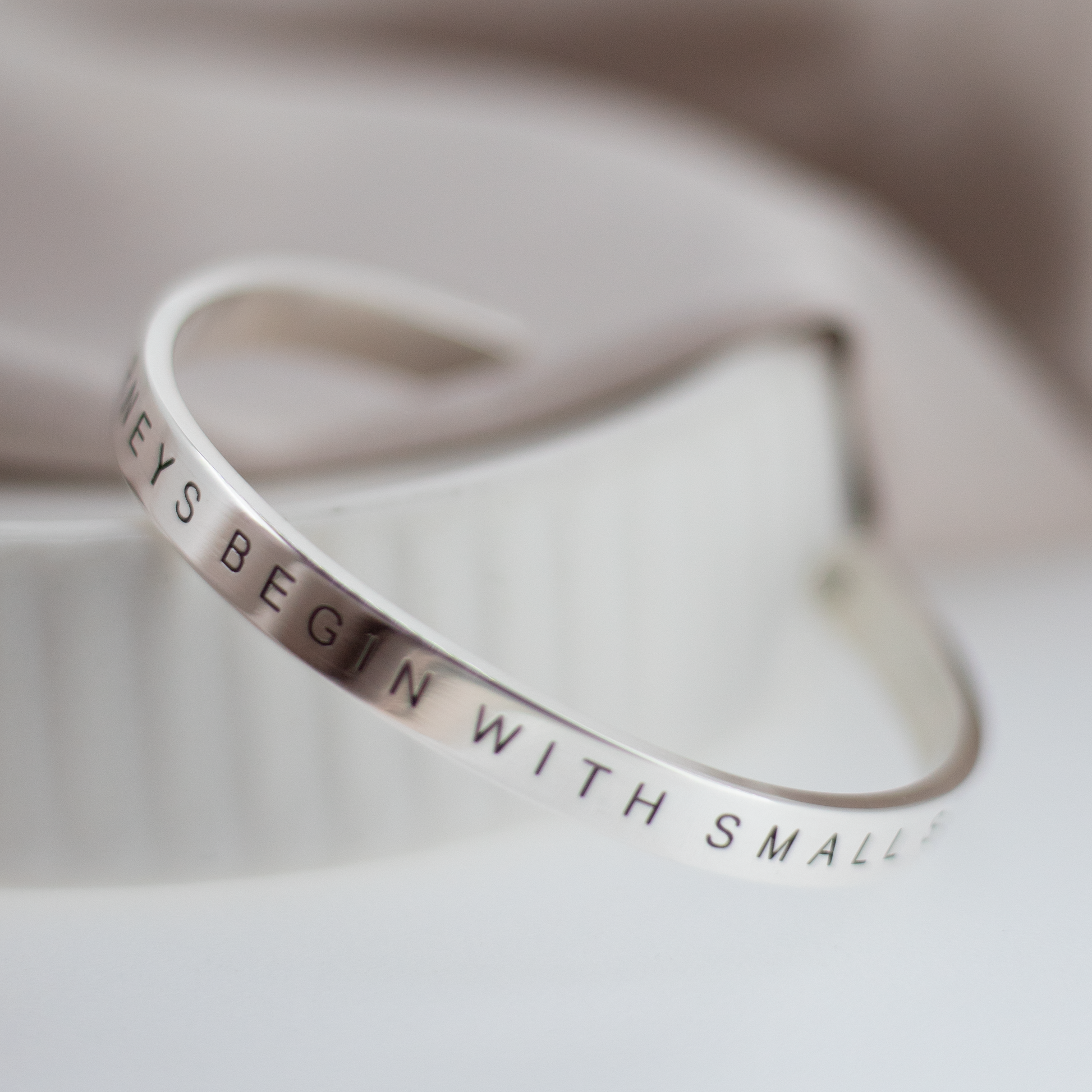 Personalised Sterling Silver Cuff Bangle Unisex