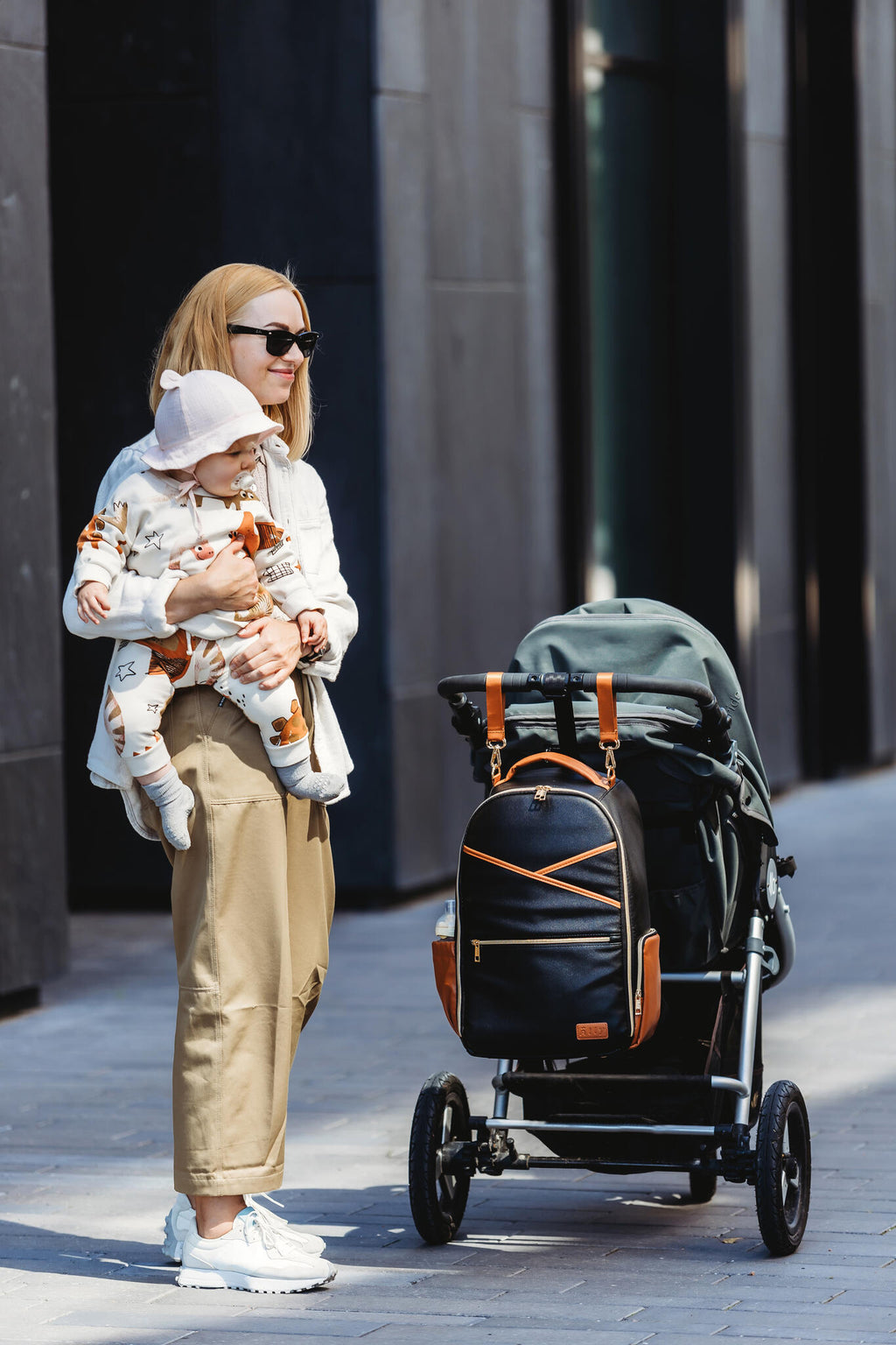 Black Coffee Diaper Bag – Stylish, Sustainable & Spacious by Ally Scandic at www.brixbailey.com