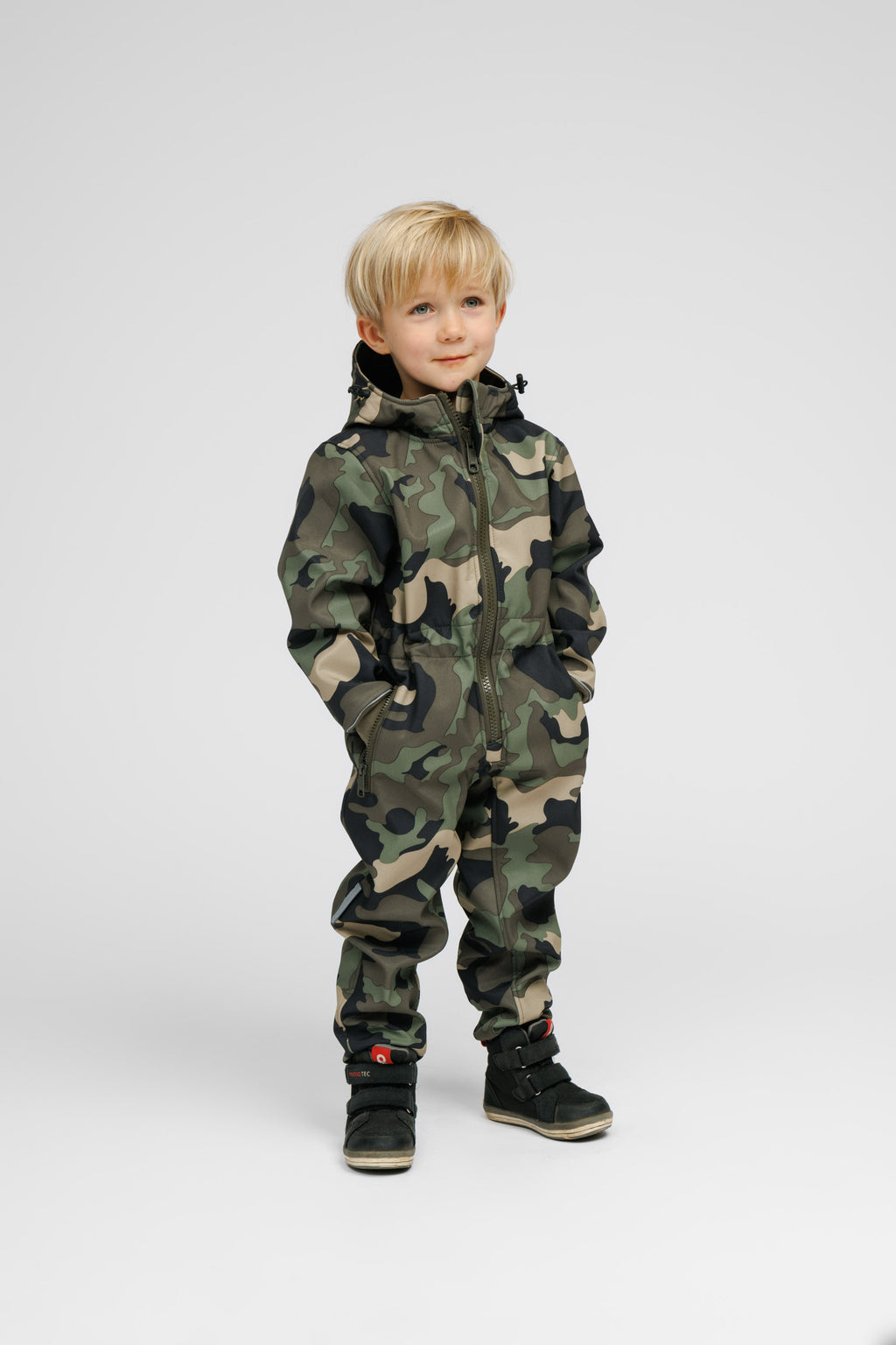 Explore the Outdoors with the Pilv Softshell Onesie - Durable & Weather-Resistant Kids Wear by Nuckö at www.brixbailey.com