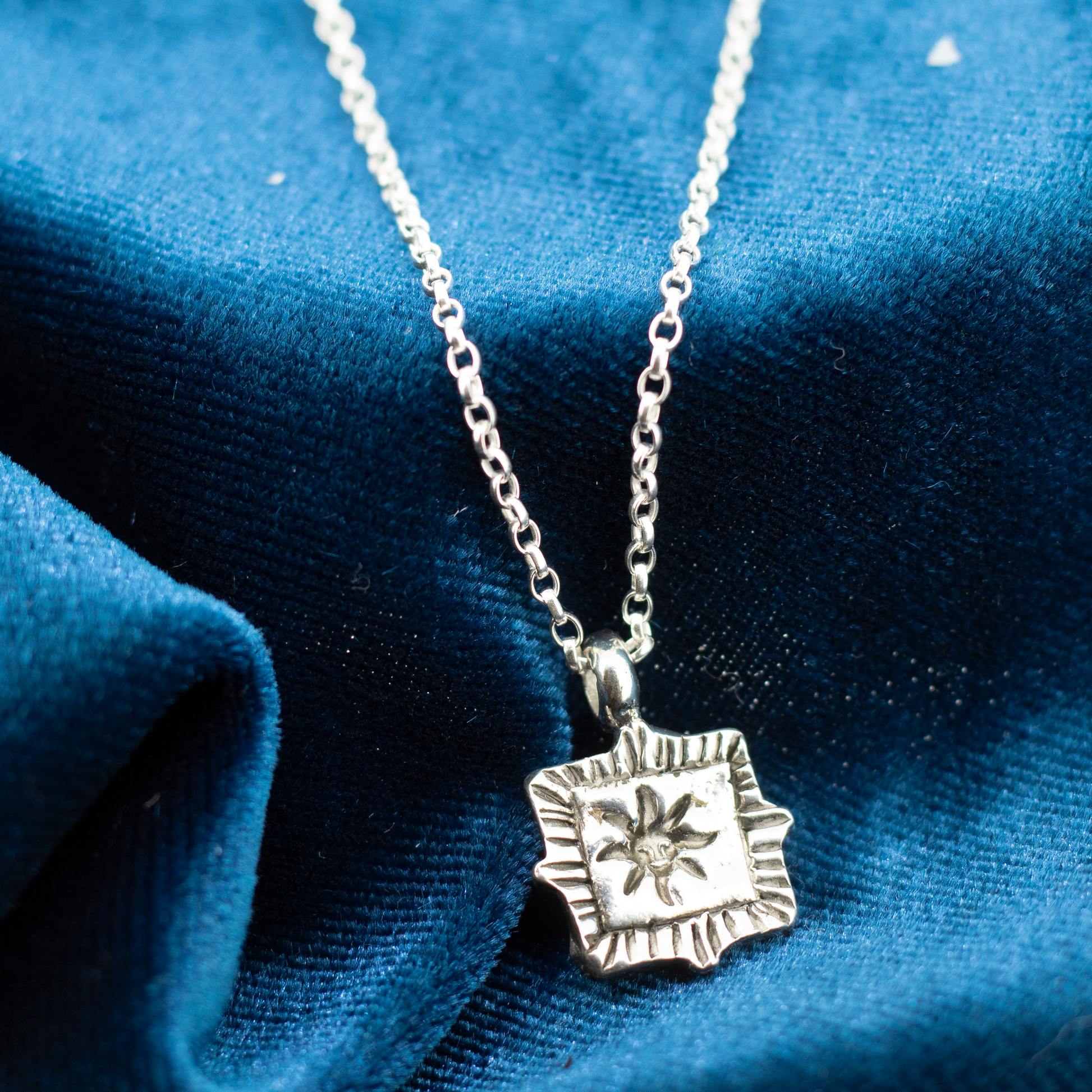 Sterling Silver Sol Talisman Necklace