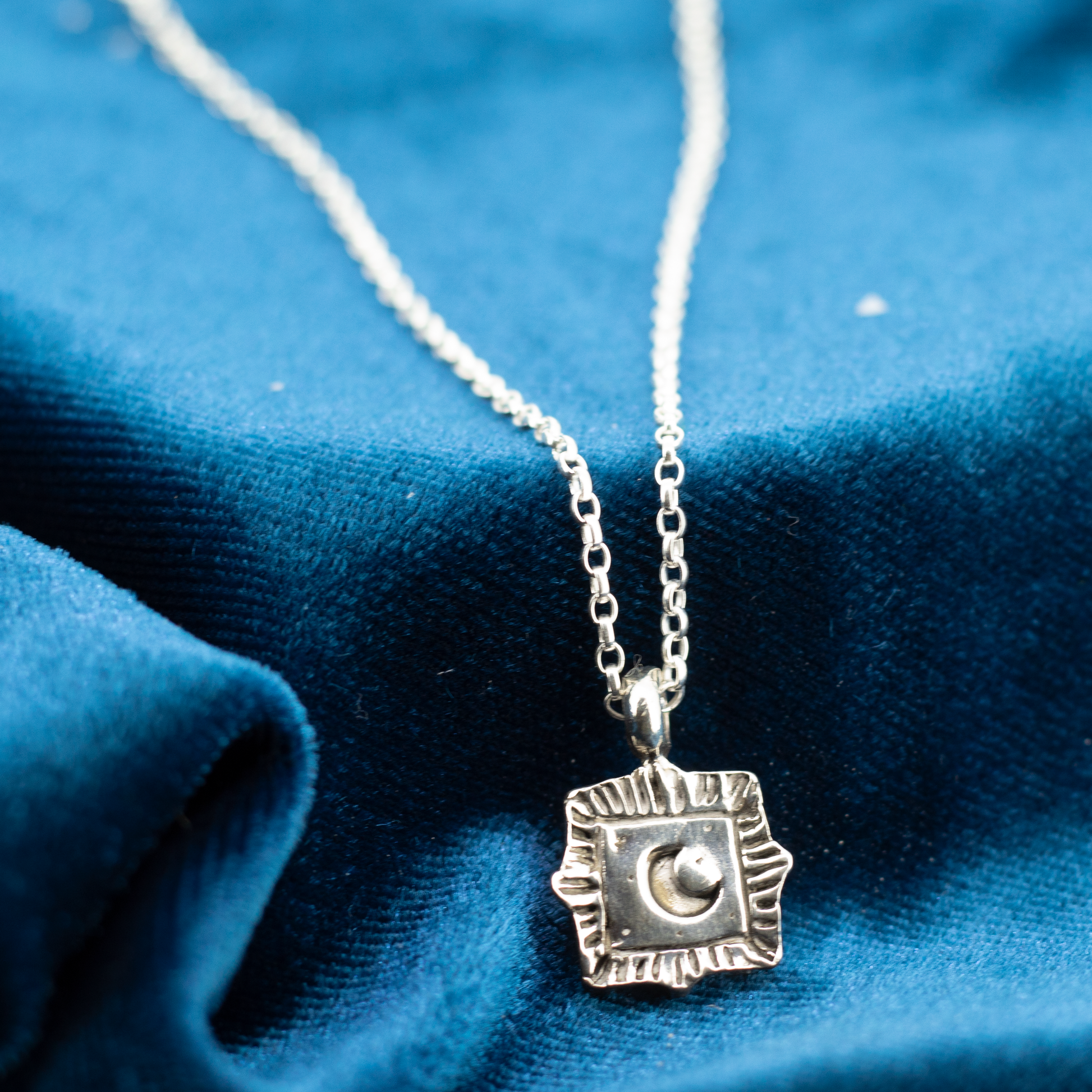 Moon Talisman Sterling Silver Necklace