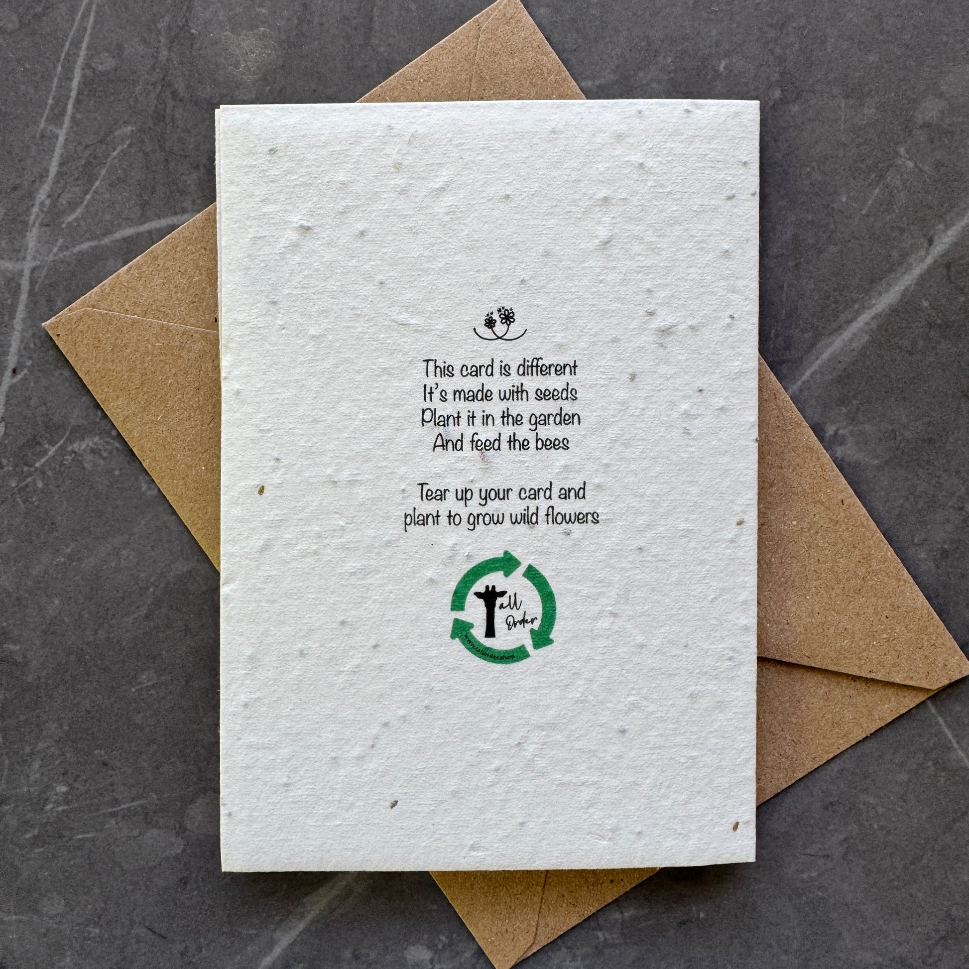 Plantable Wildflower Father's Day Card