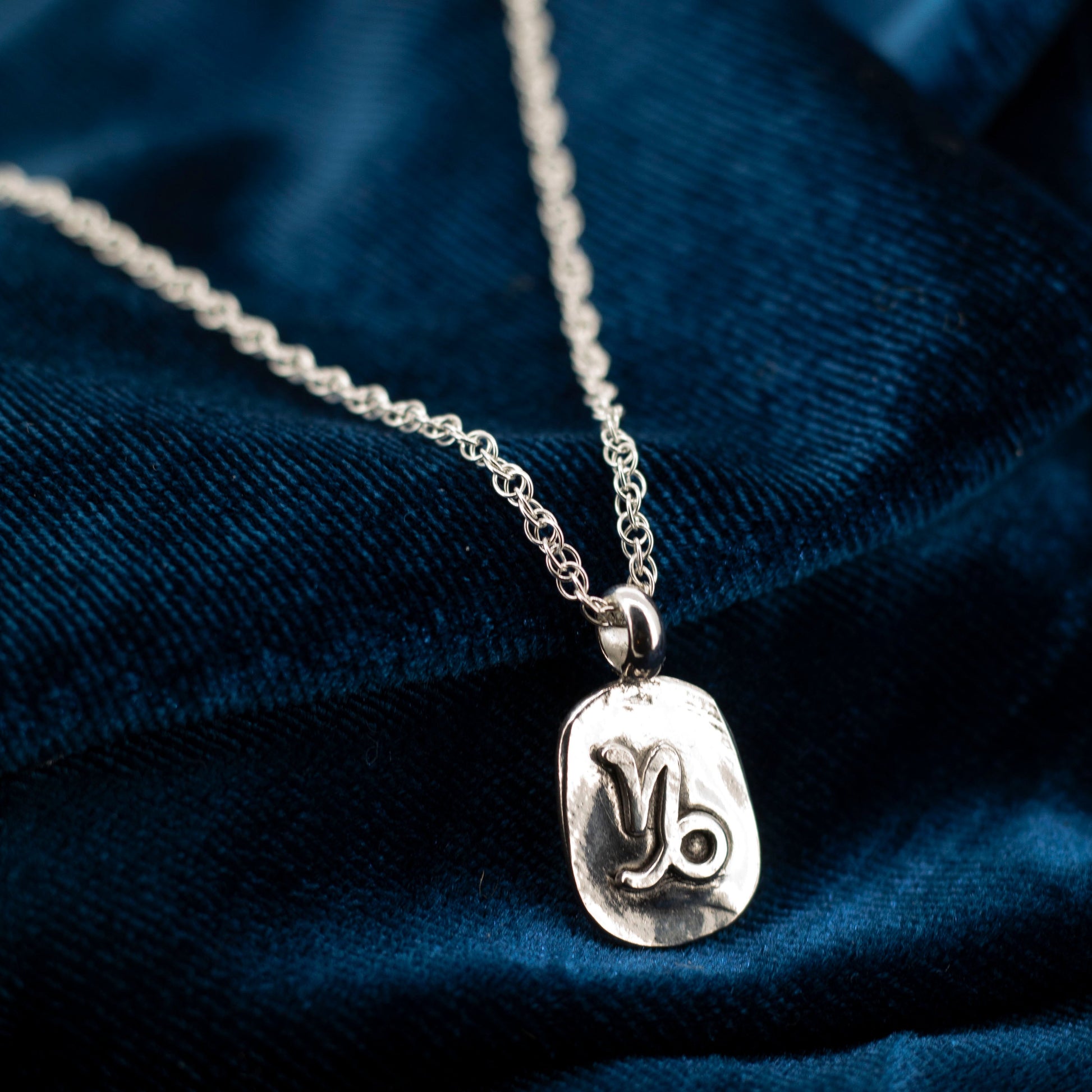 Zodiac Rune Necklace in Sterling Silver