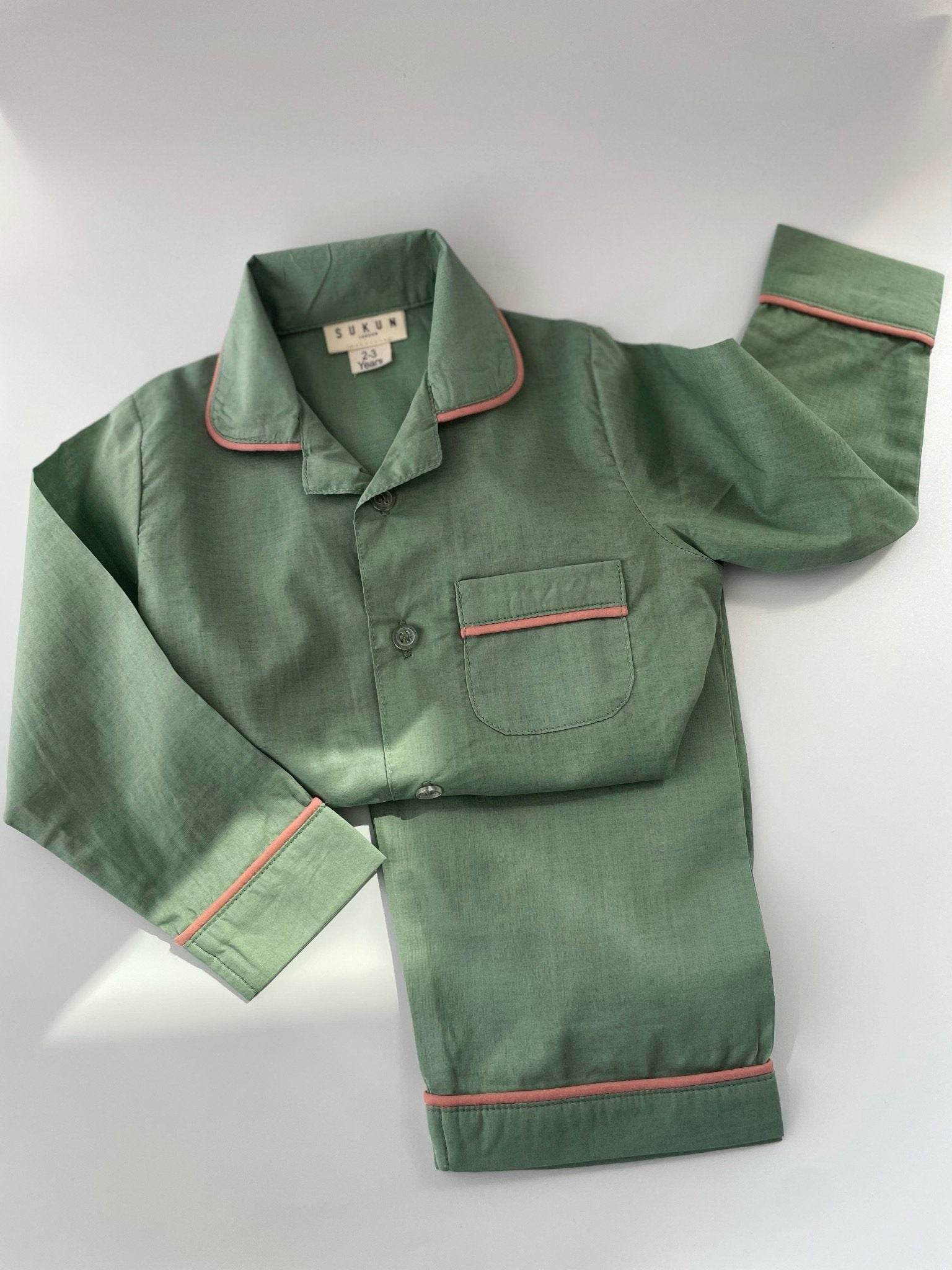Mint Cotton Lawn Pyjama Set