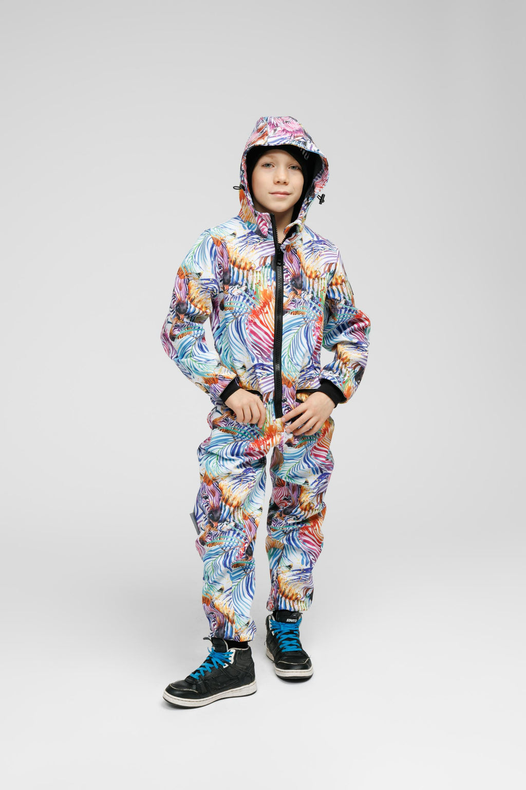 All-Season Kids Softshell Onesie – Waterproof & Breathable by Nuckö at www.brixbailey.com