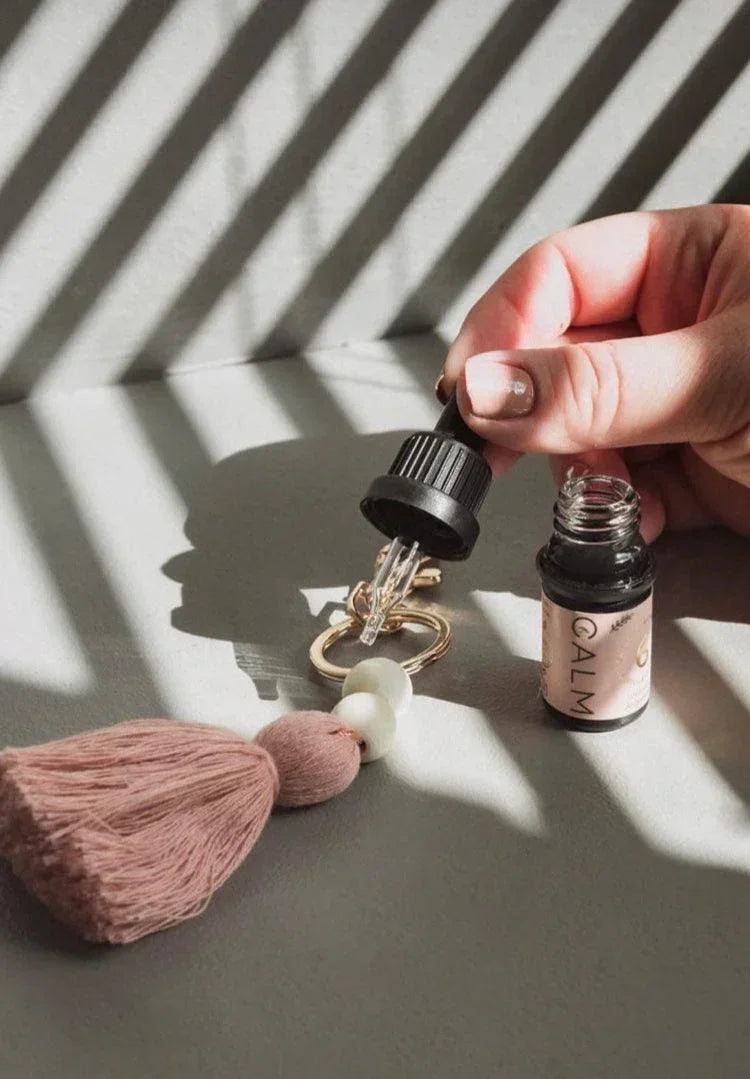 Keyring Diffuser with Breathe Calm Organic Essential Oil 10ml