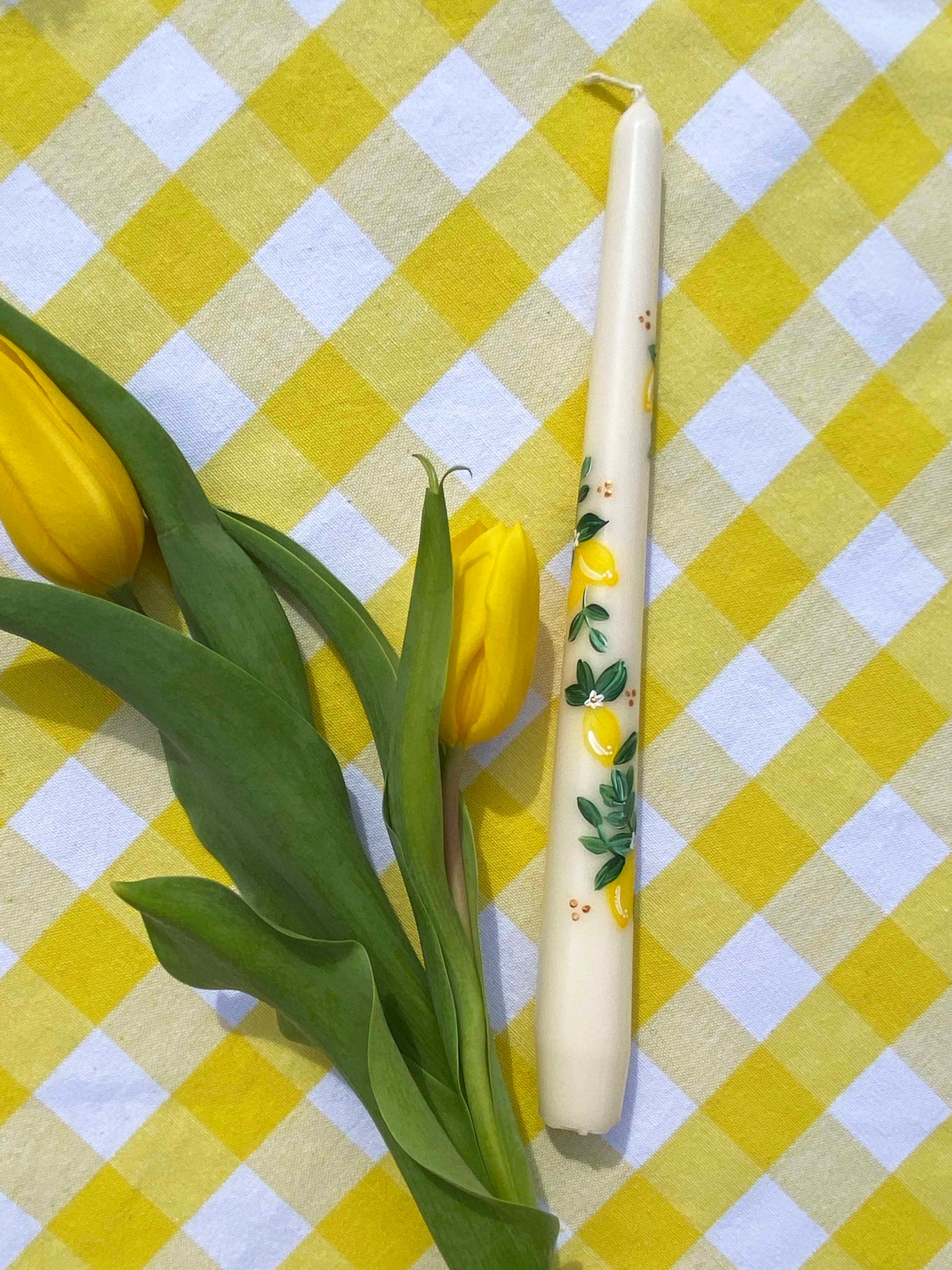 Limoncello Hand Painted Candle
