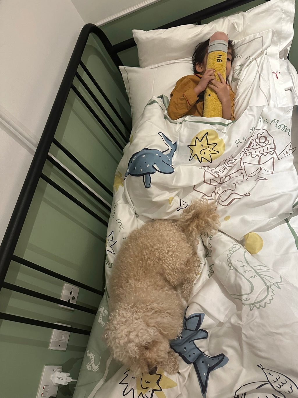 Fly Me to the Moon Reversible Duvet Set