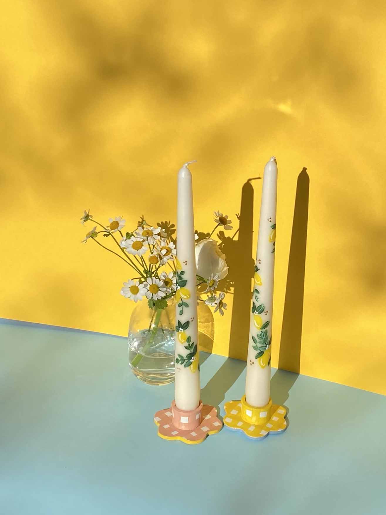 Limoncello Hand Painted Candle