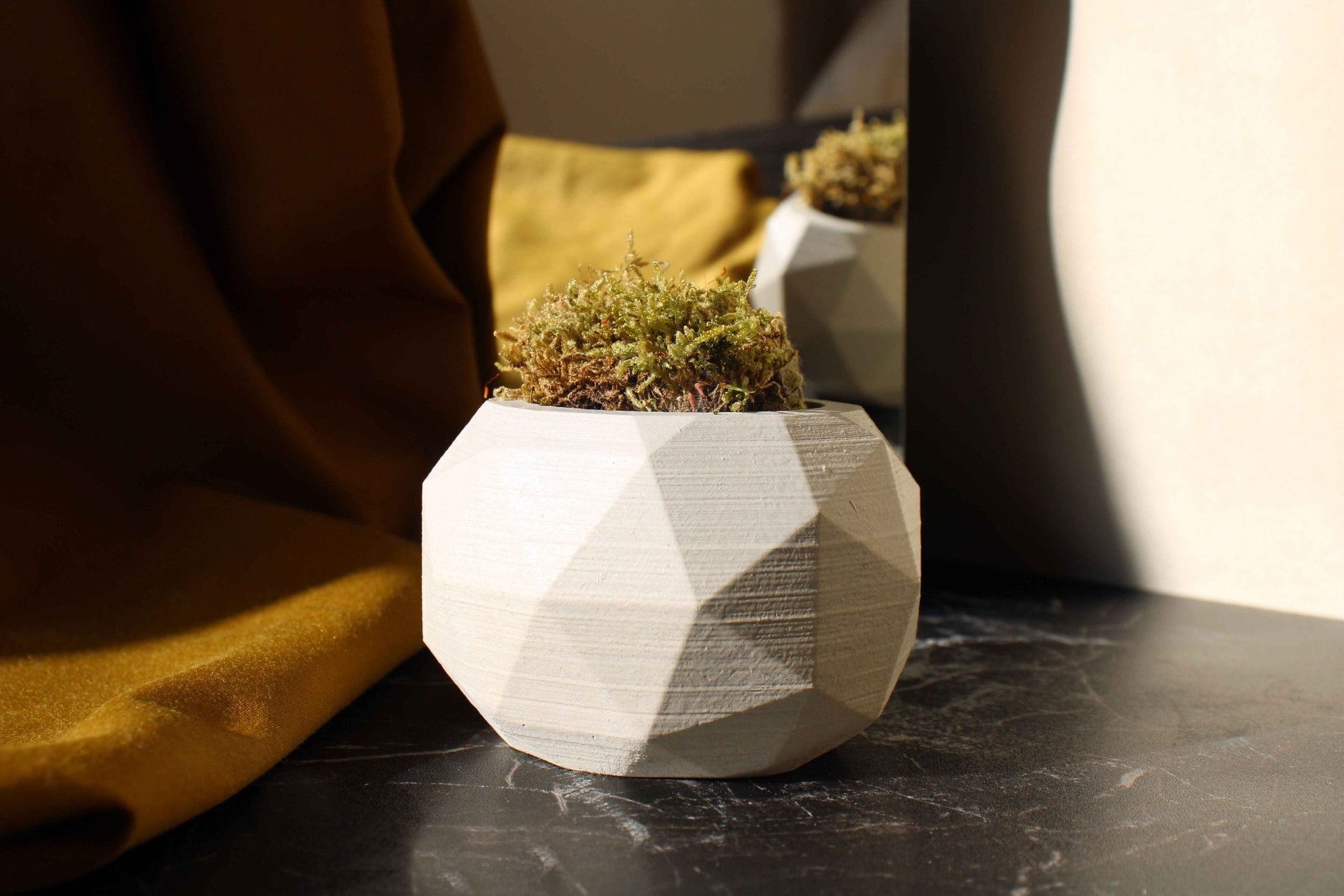 Concrete Diagonal Pot
