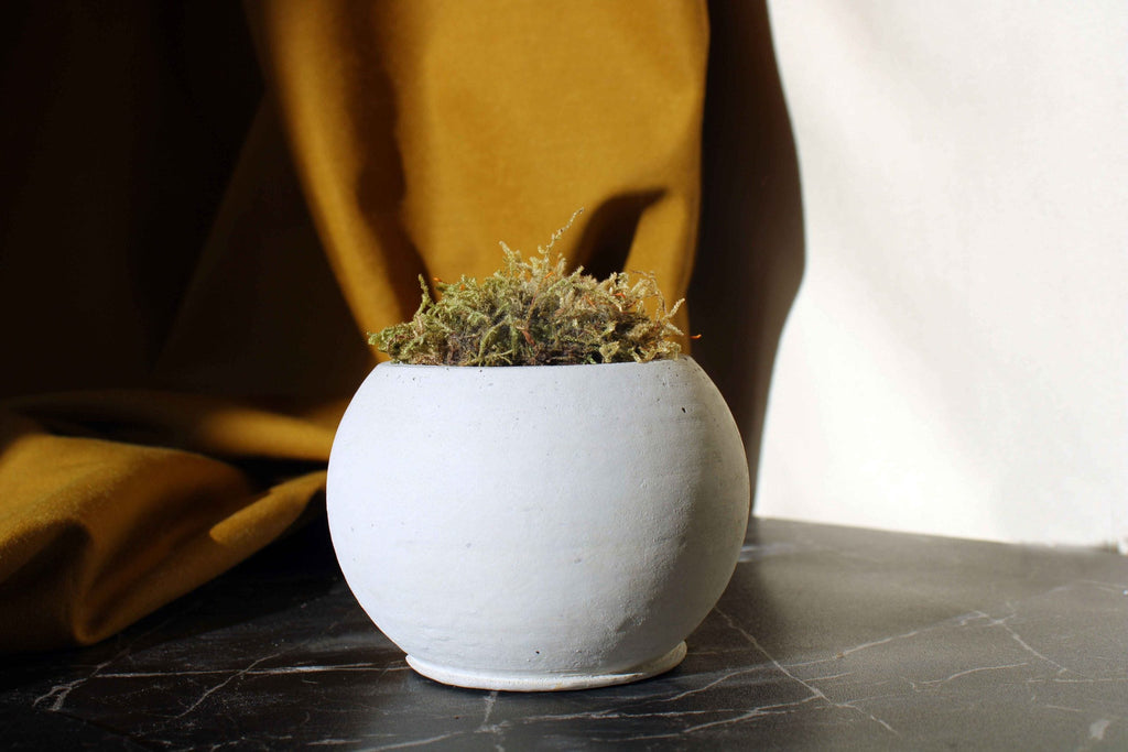 Handmade Concrete Round Planter Pot