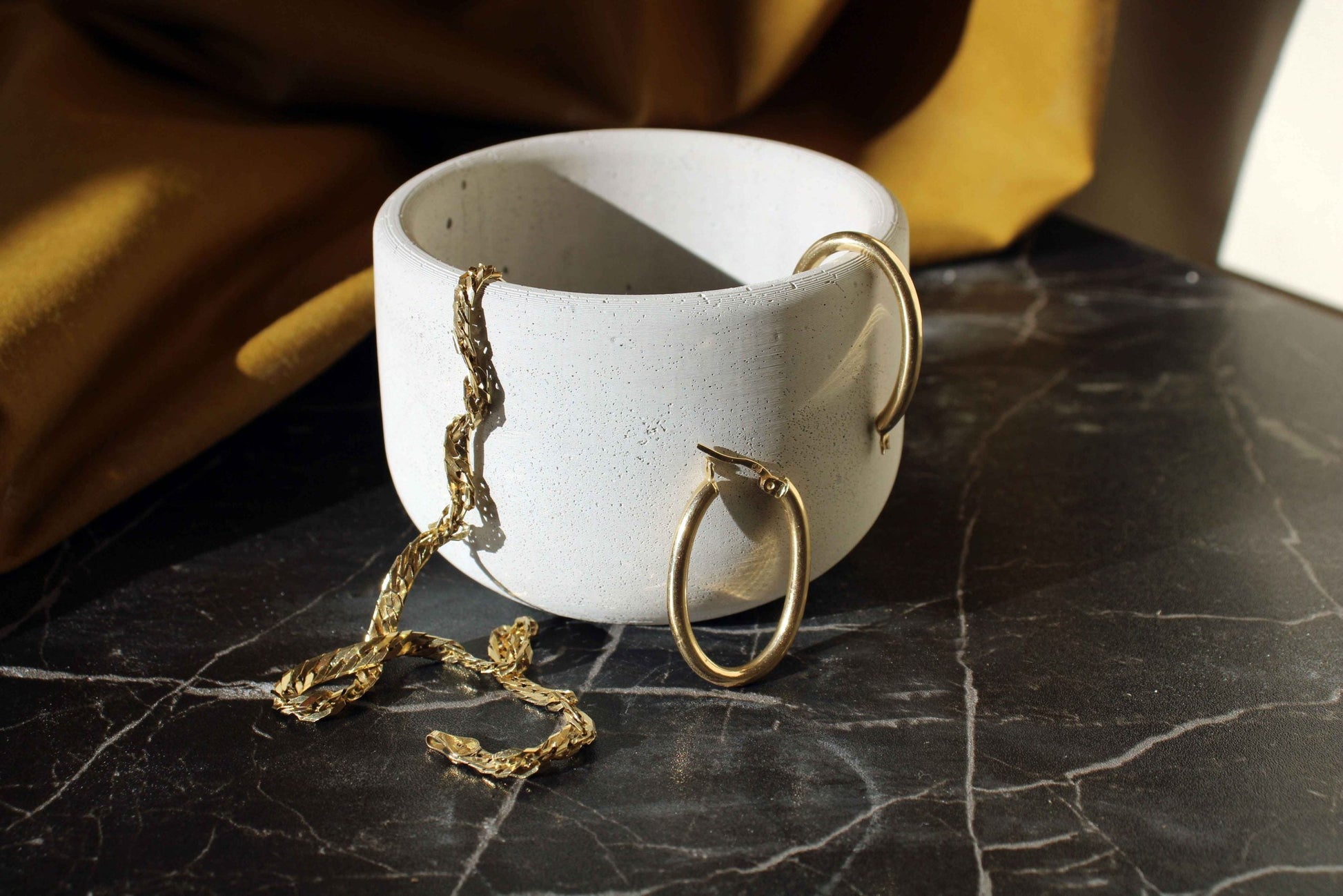 Concrete Jewellery Holder and Tealight Dish