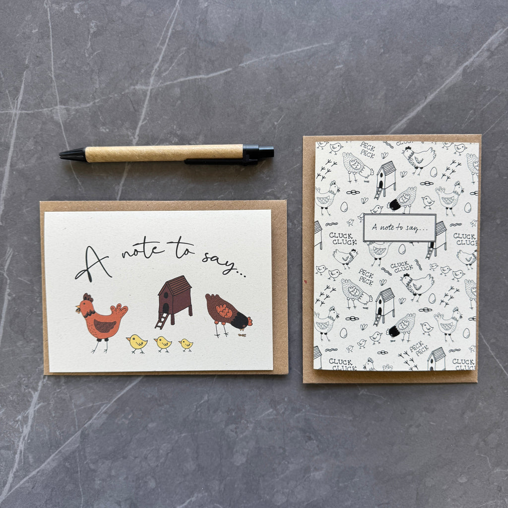 Chicken Notecards Pack of 8