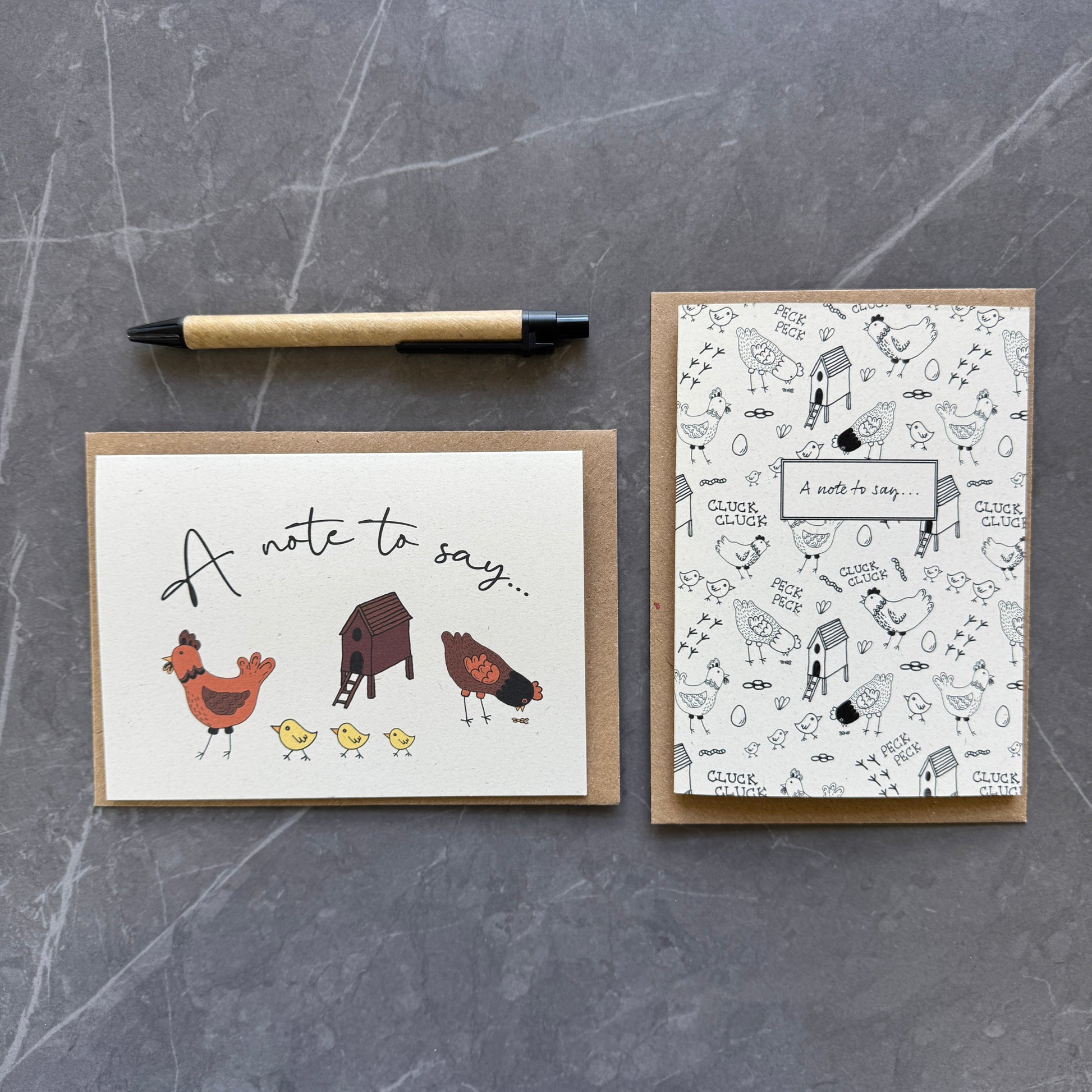 Chicken Notecards Pack of 8