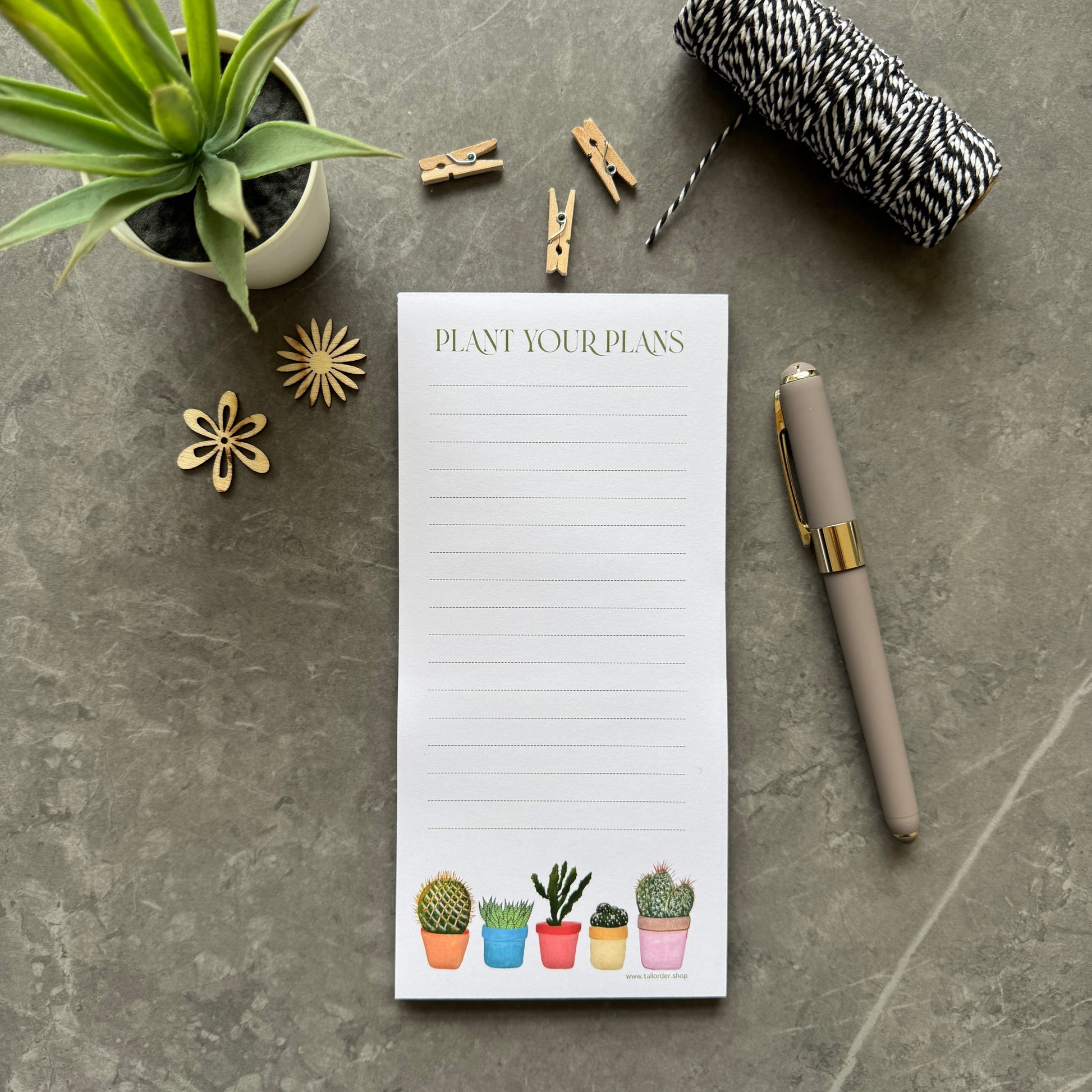 Plant Your Plans List Pad