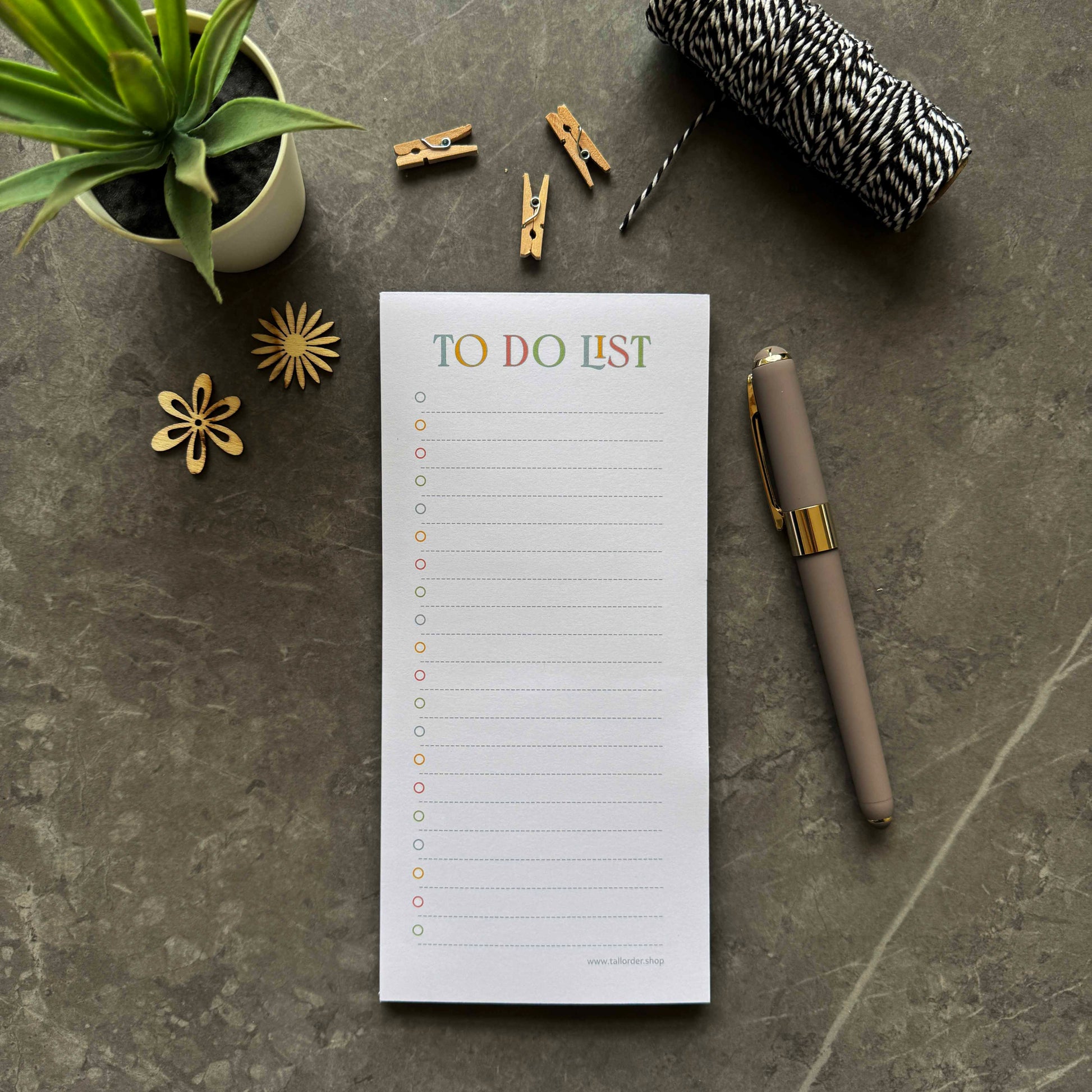 Pastel To Do List Pad with Tick Boxes