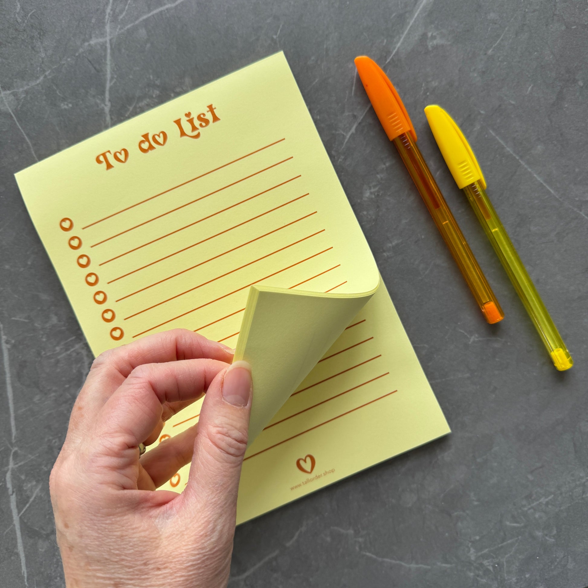 Bright Yellow To Do List Notepad A5
