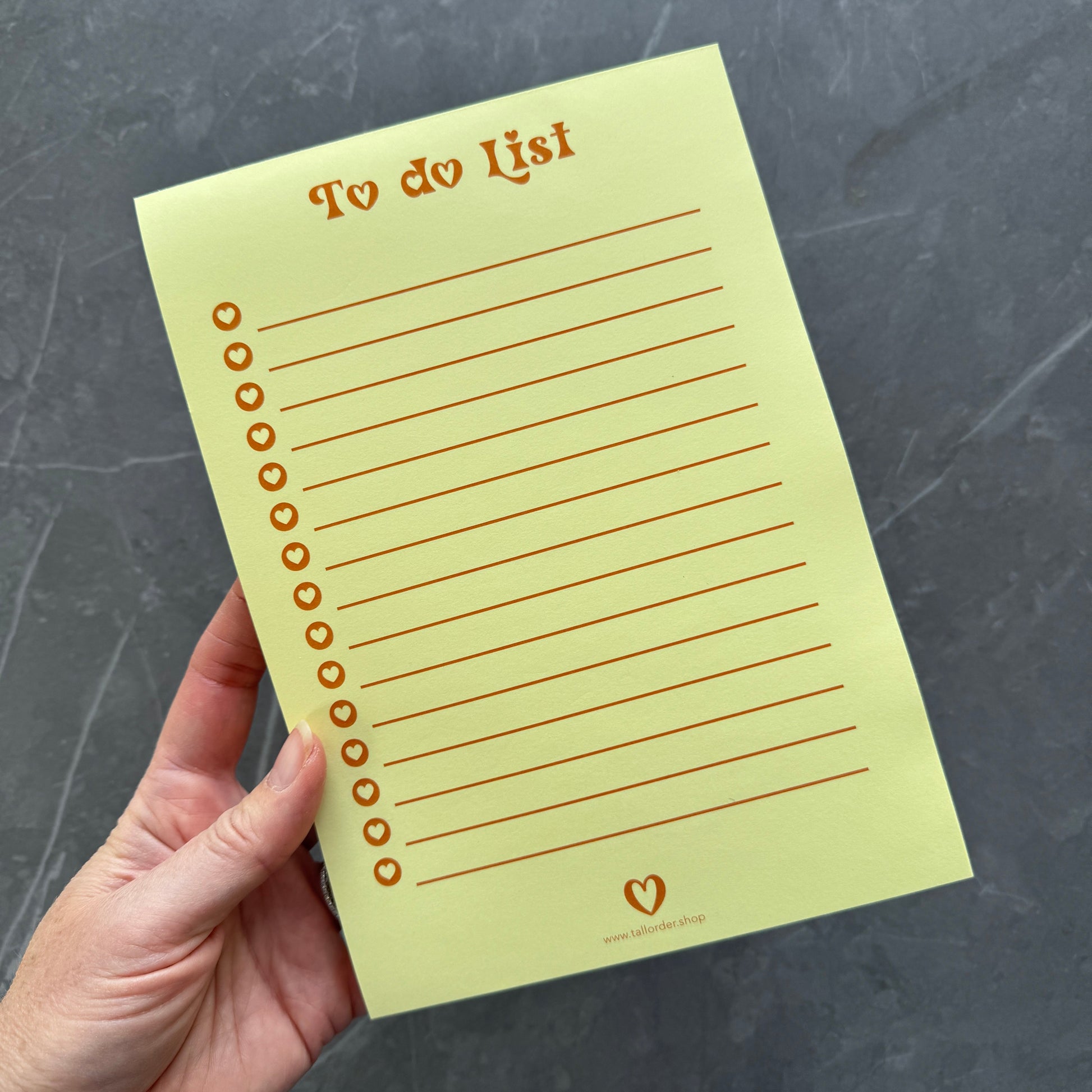 Bright Yellow To Do List Notepad A5