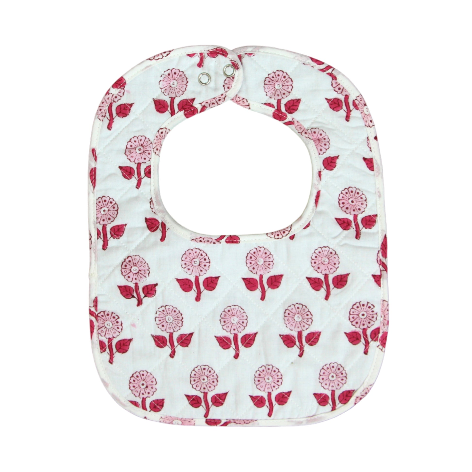 Quilted Bib Rose Flower