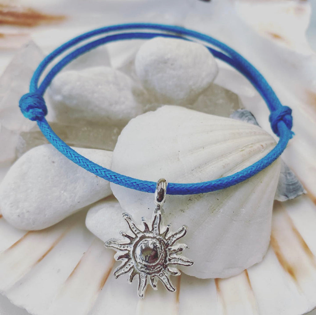 Sun of Hope Rope Bracelet in Sterling Silver