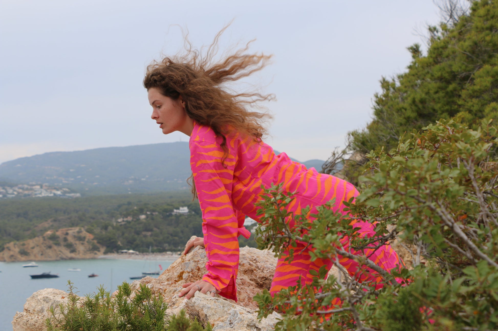 Organic Pink Can Cooler