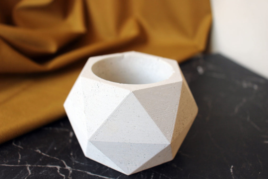 Concrete Hexagonal Pot Handmade