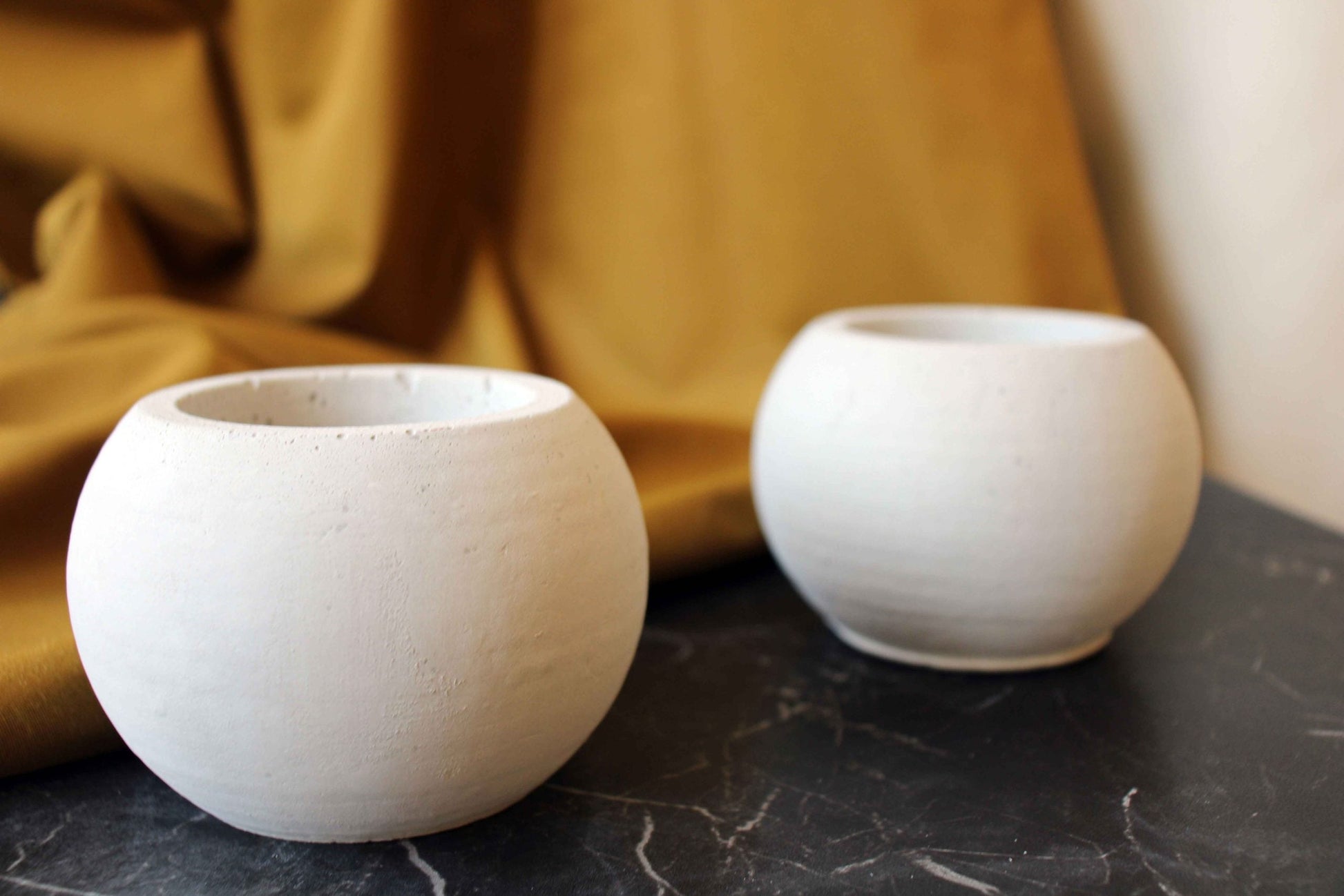 Handmade Concrete Round Planter Pot