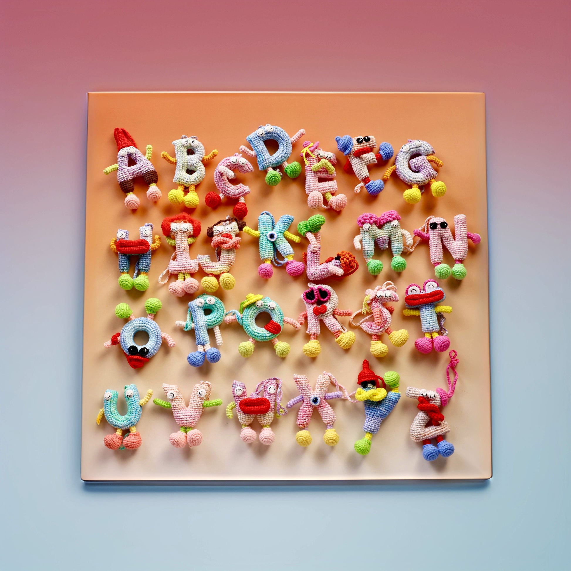 Handcrafted Crochet Alphabet Friends A to Z Set