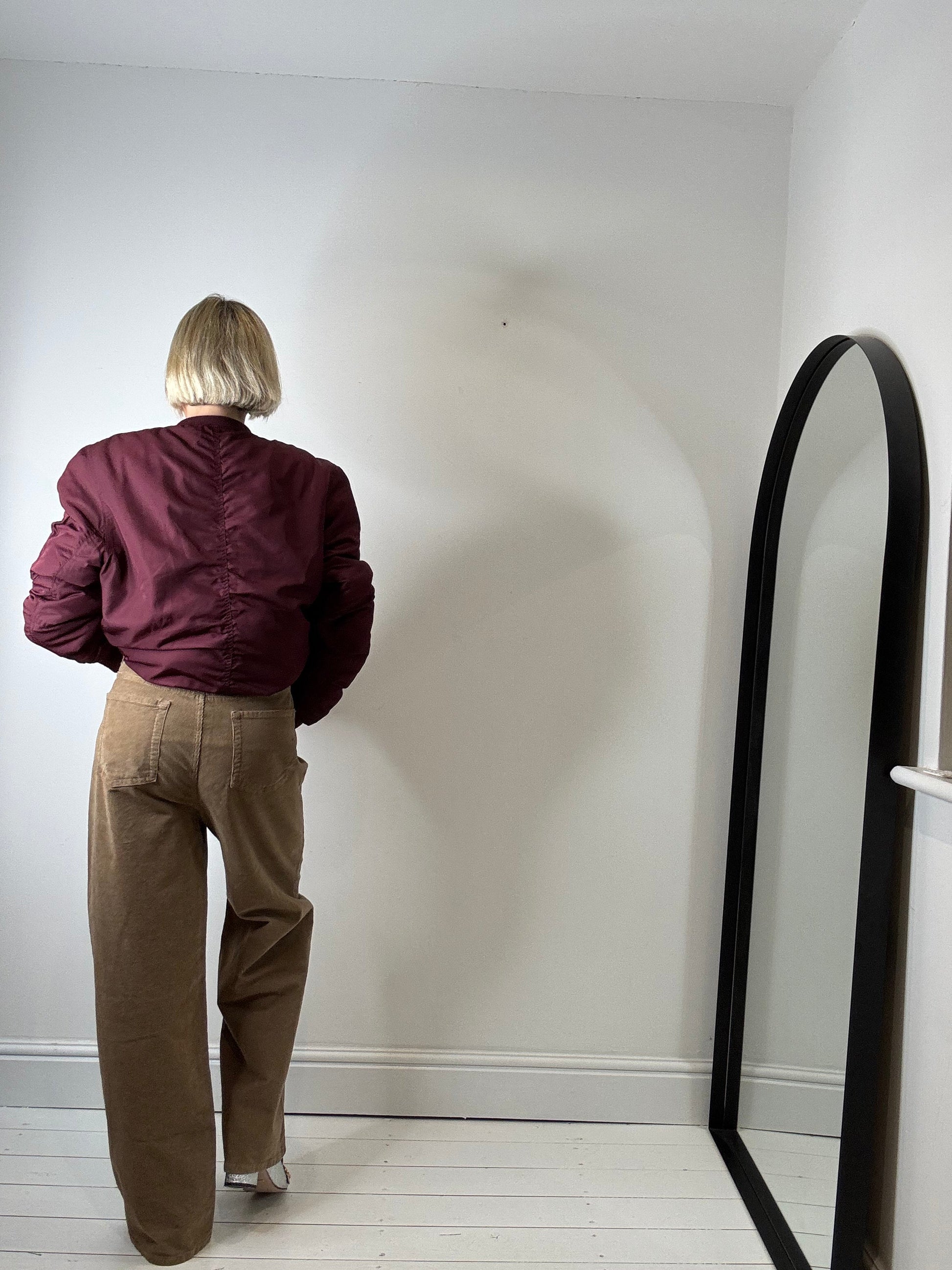 Wide Leg Caramel Corduroy Trousers