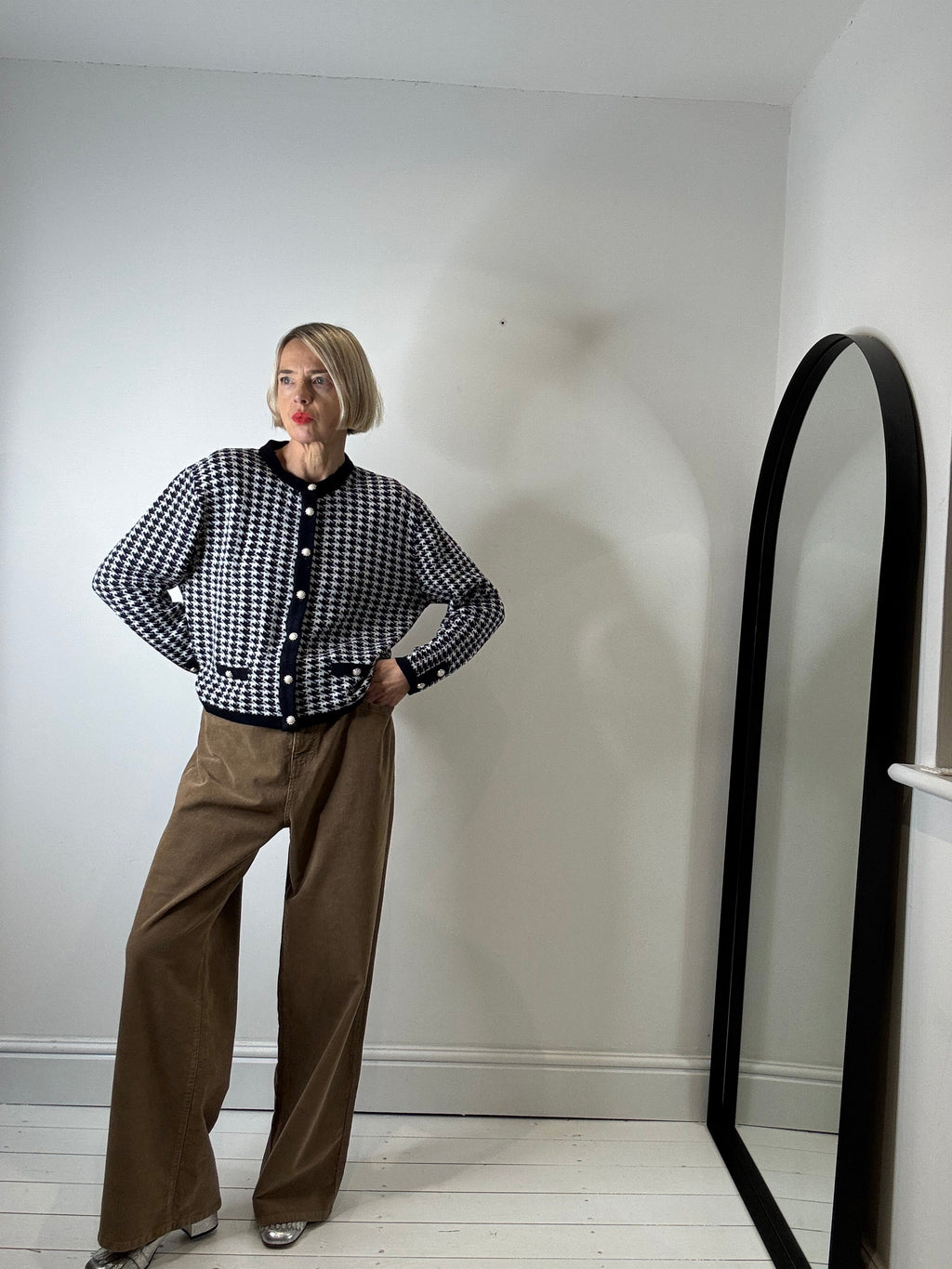 Wide Leg Caramel Corduroy Trousers