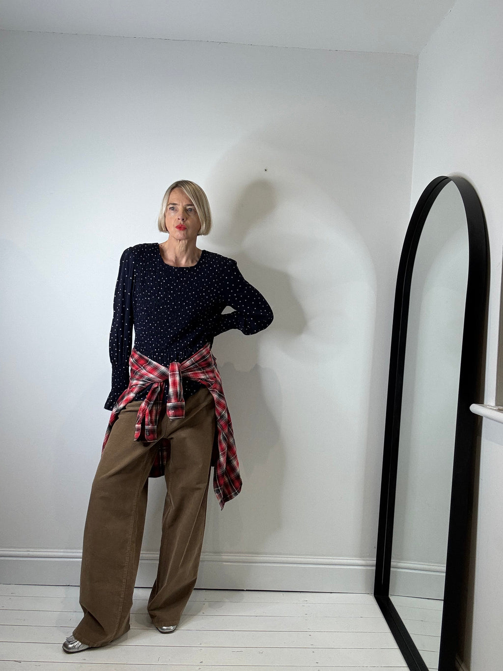 Wide Leg Caramel Corduroy Trousers