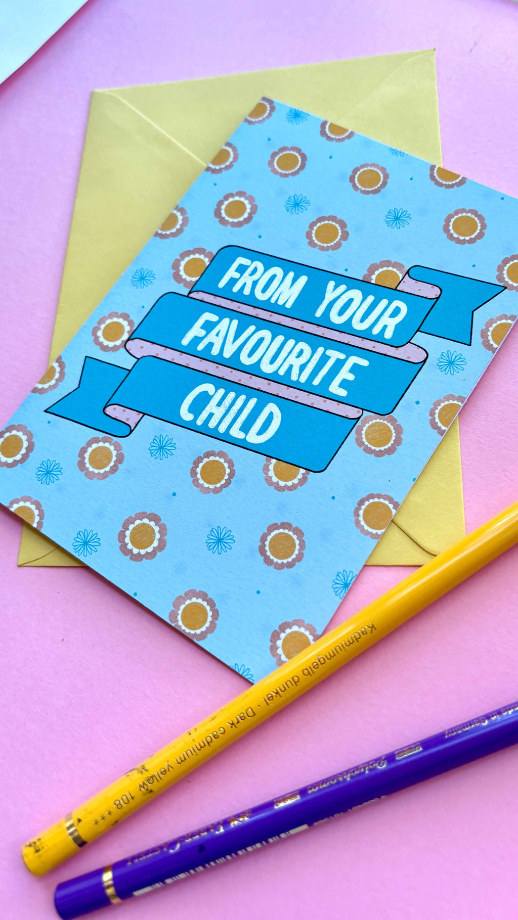 Favourite Child Funny Greeting Card for Mum and Dad