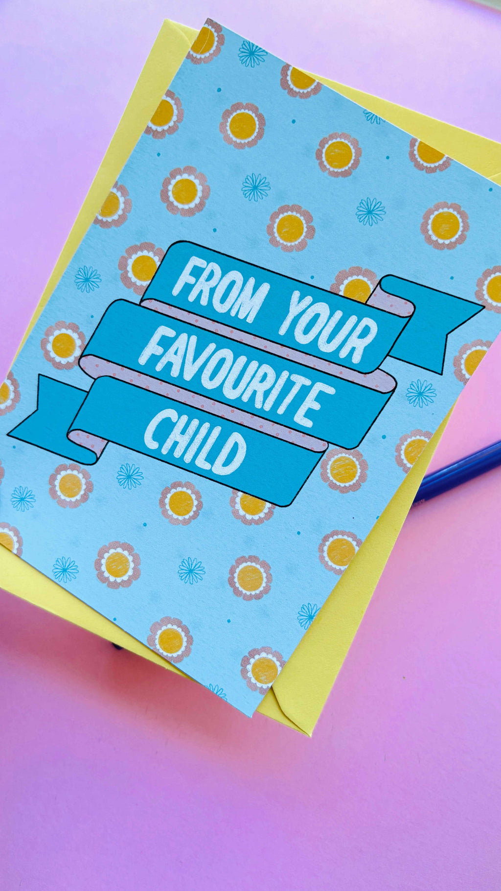 Favourite Child Funny Greeting Card for Mum and Dad