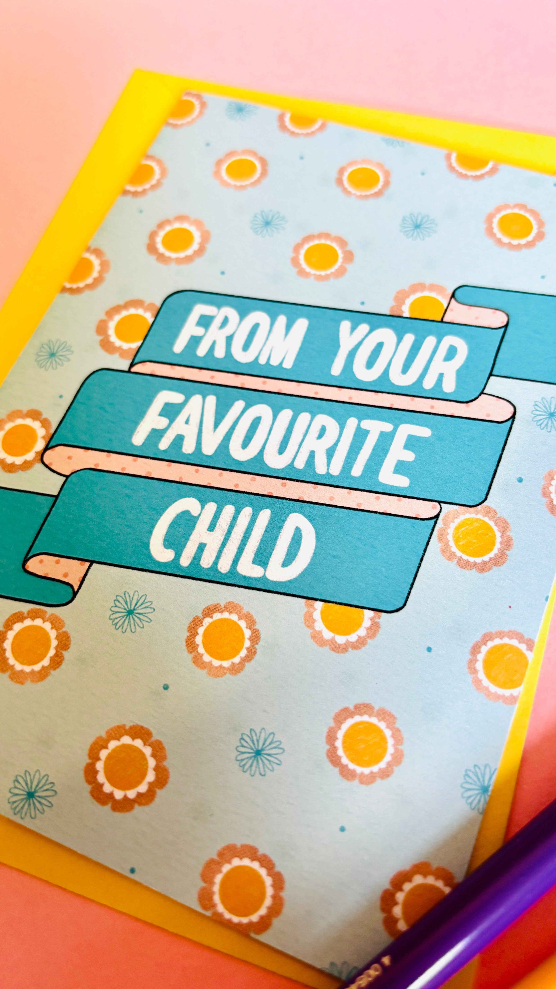 Favourite Child Funny Greeting Card for Mum and Dad
