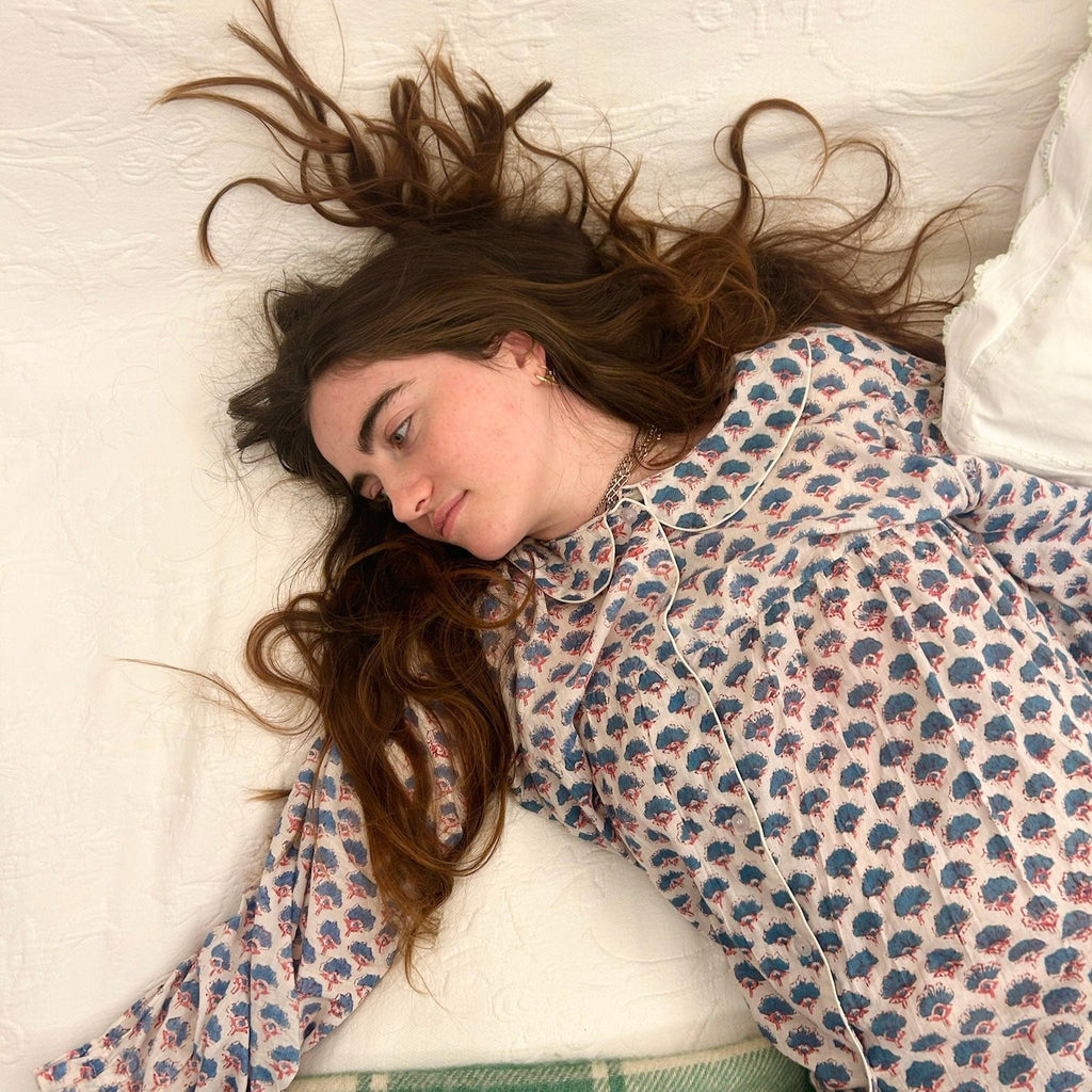 Alana Blue Long Sleeve Pyjamas