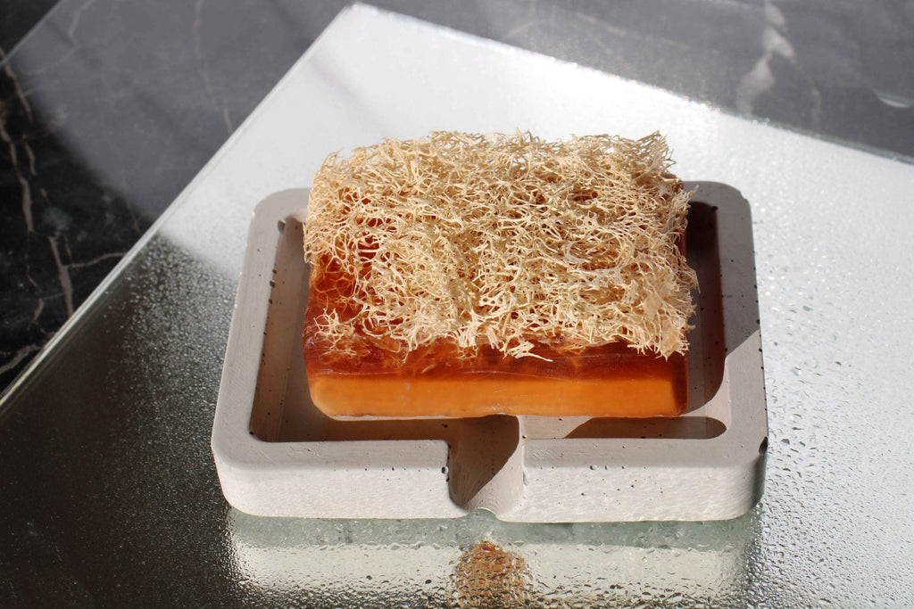 Gray Concrete Soap Holder