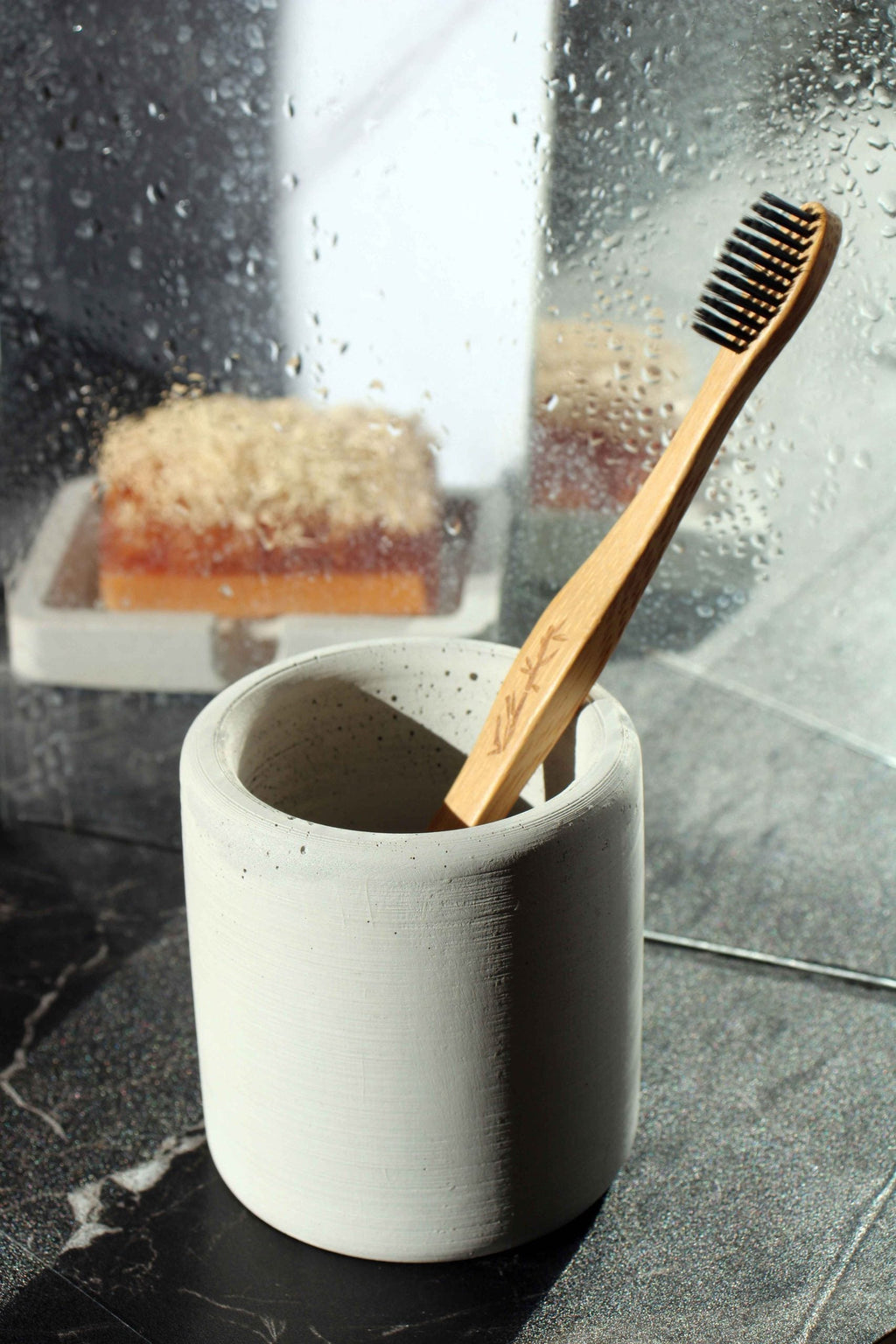 Handmade Concrete Toothbrush Holder