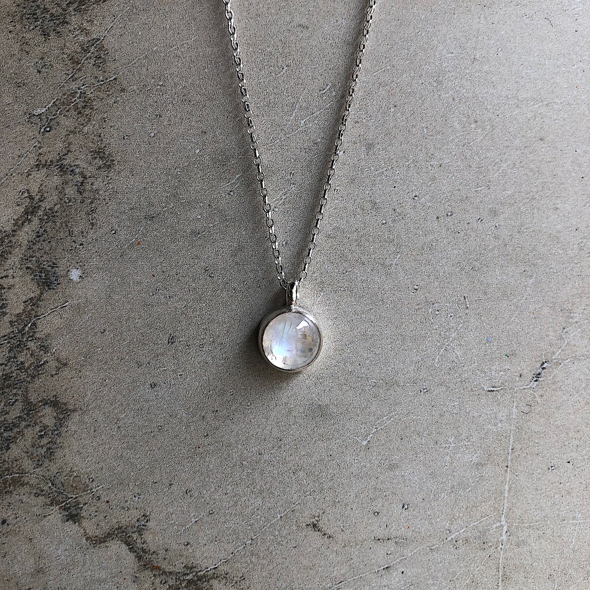 Rainbow Moonstone Treasured Necklace